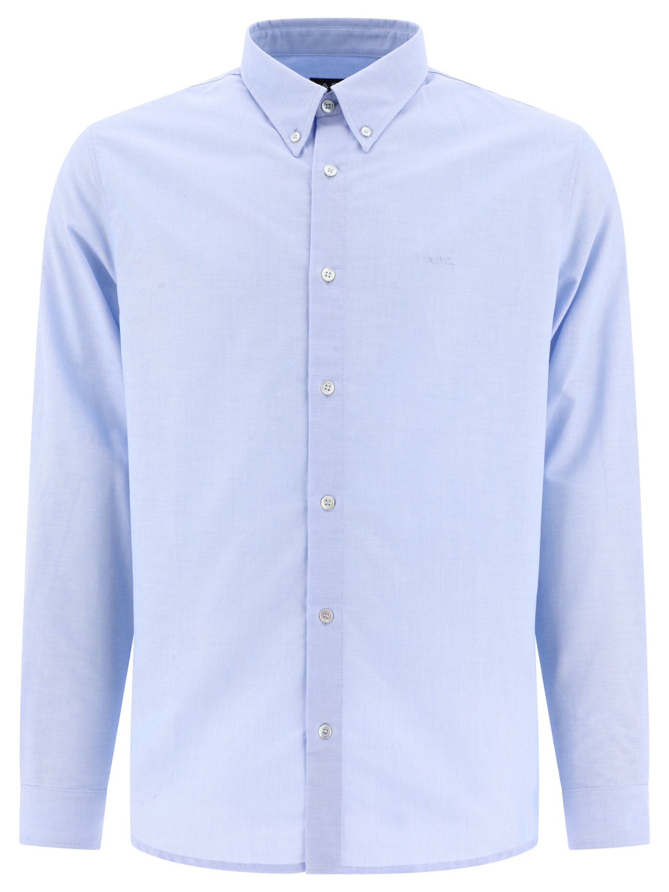 A. P.C.-Greg Shirts Celeste-Uomo