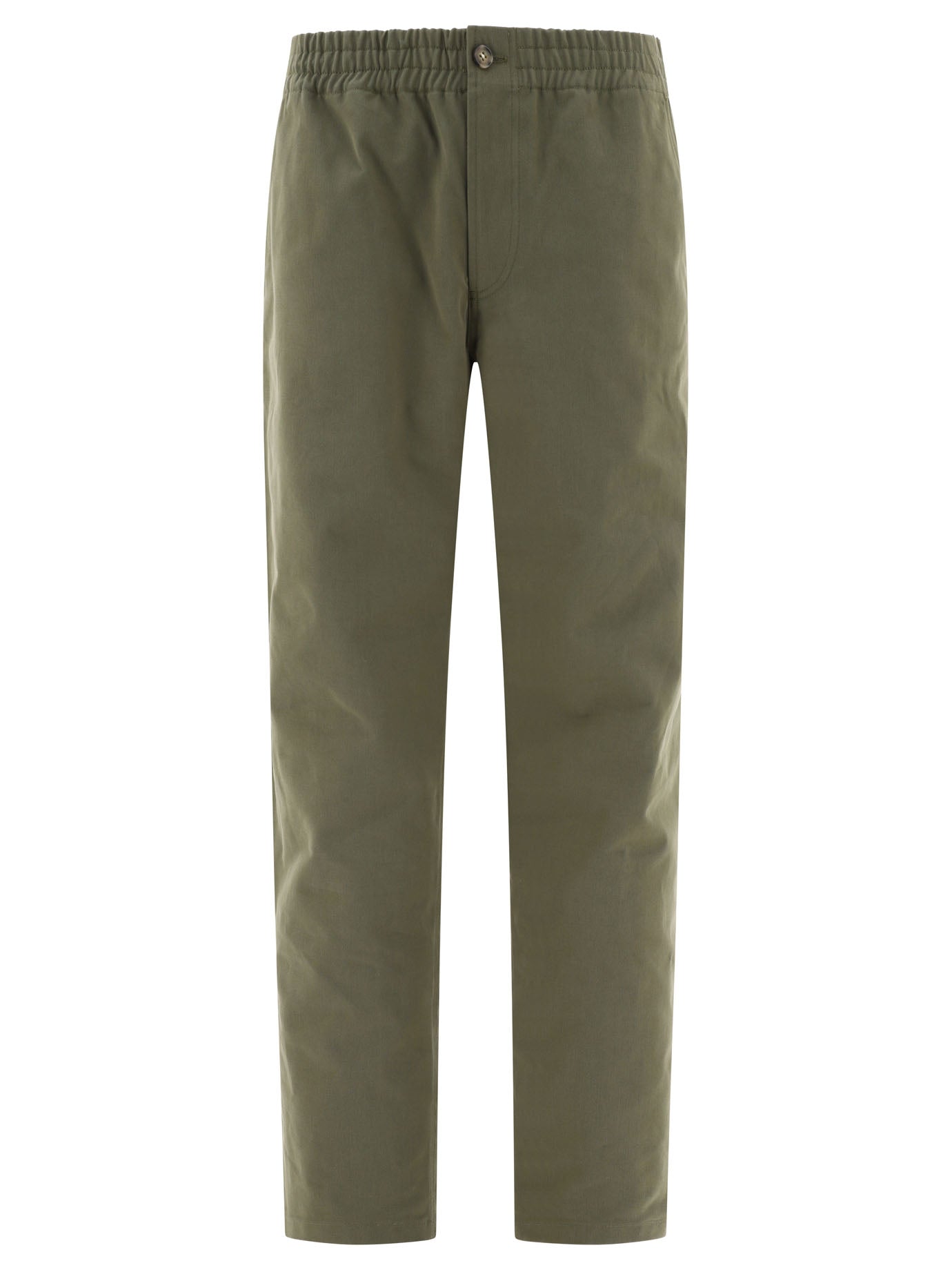 A. P.C.-Chuck Trousers Verde-Uomo