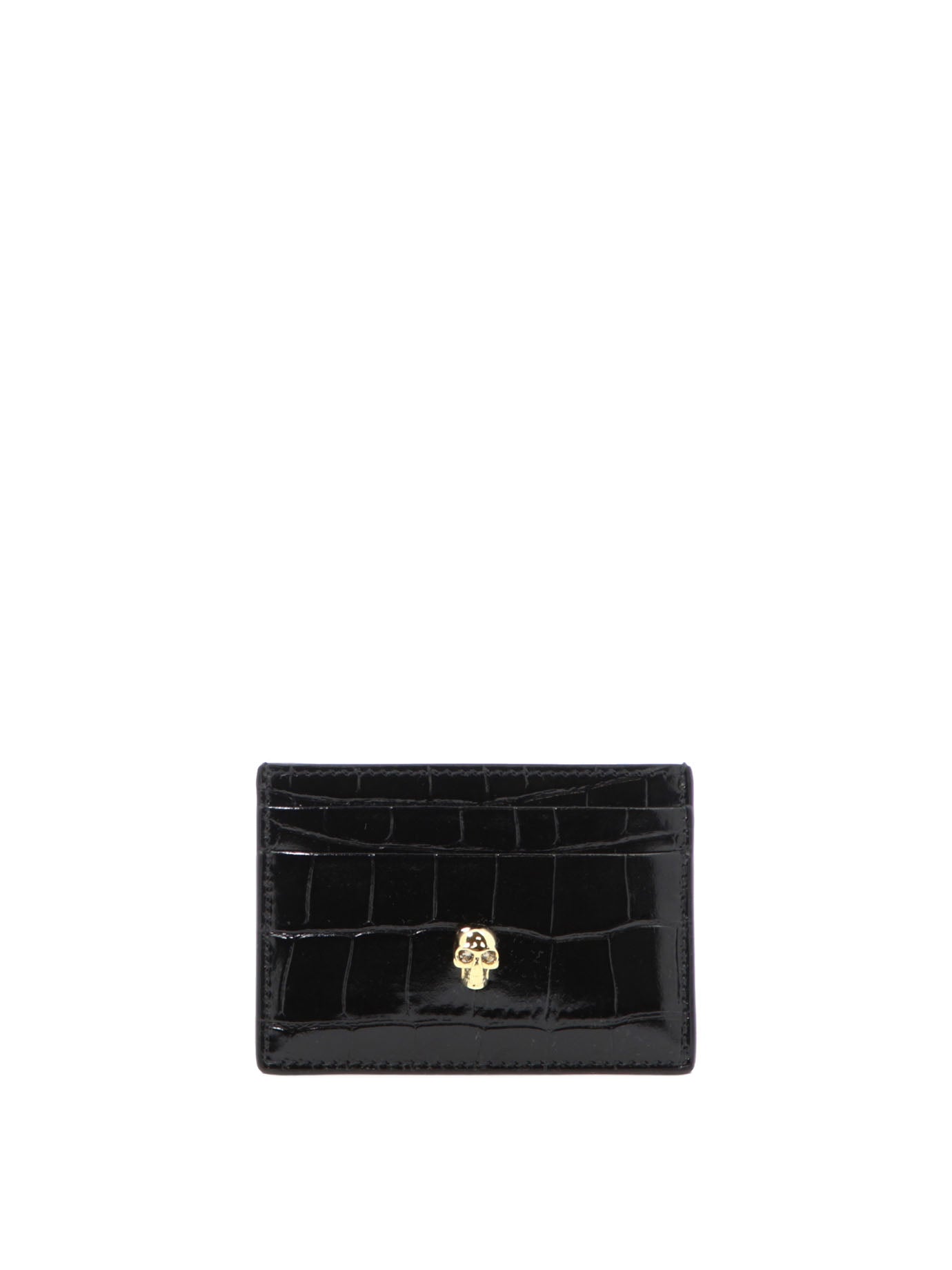 Alexander Mcqueen-Skull Wallets & Card Holders Nero-Donna