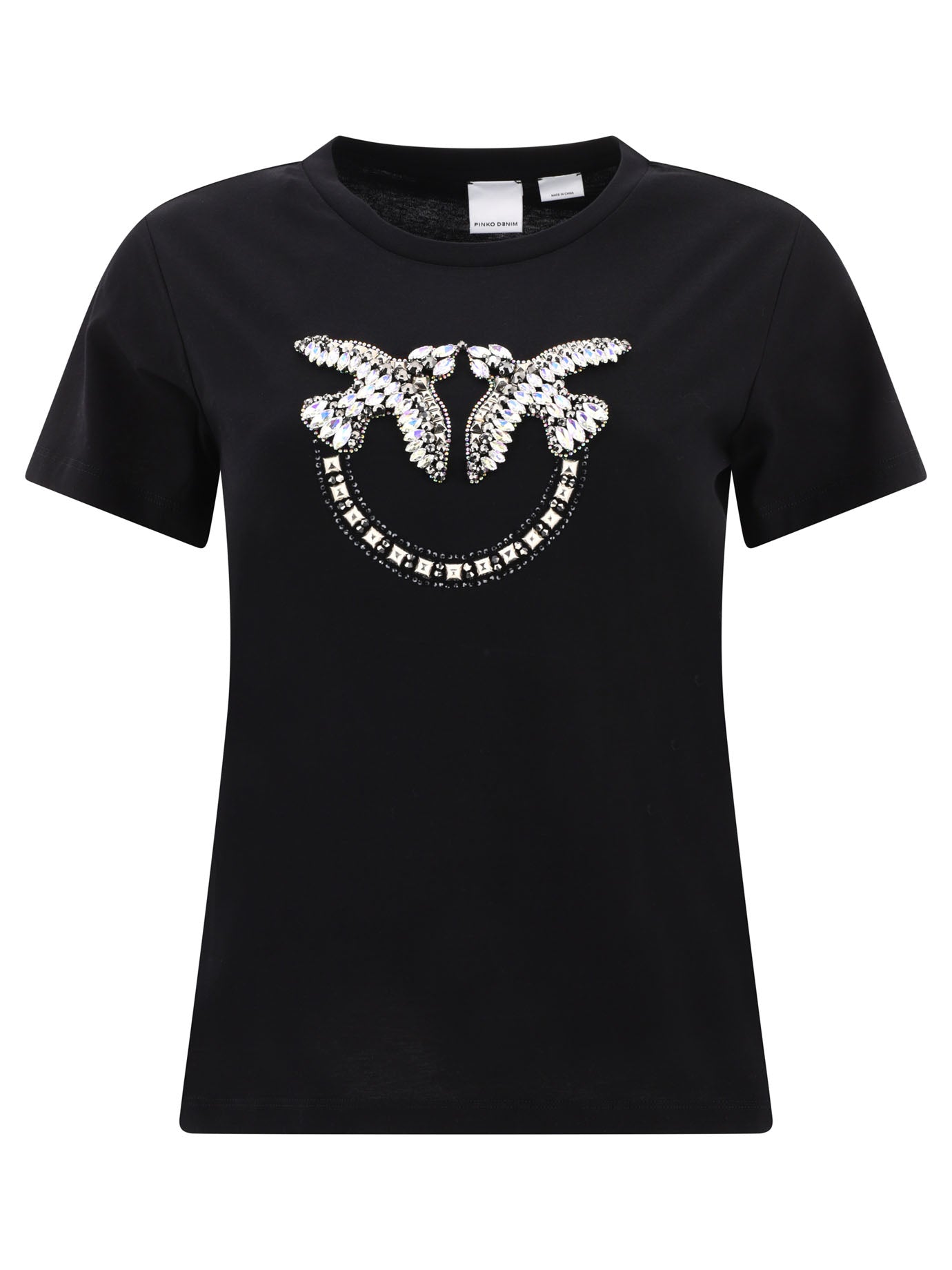 Pinko-Quentin T-Shirts Nero-Donna