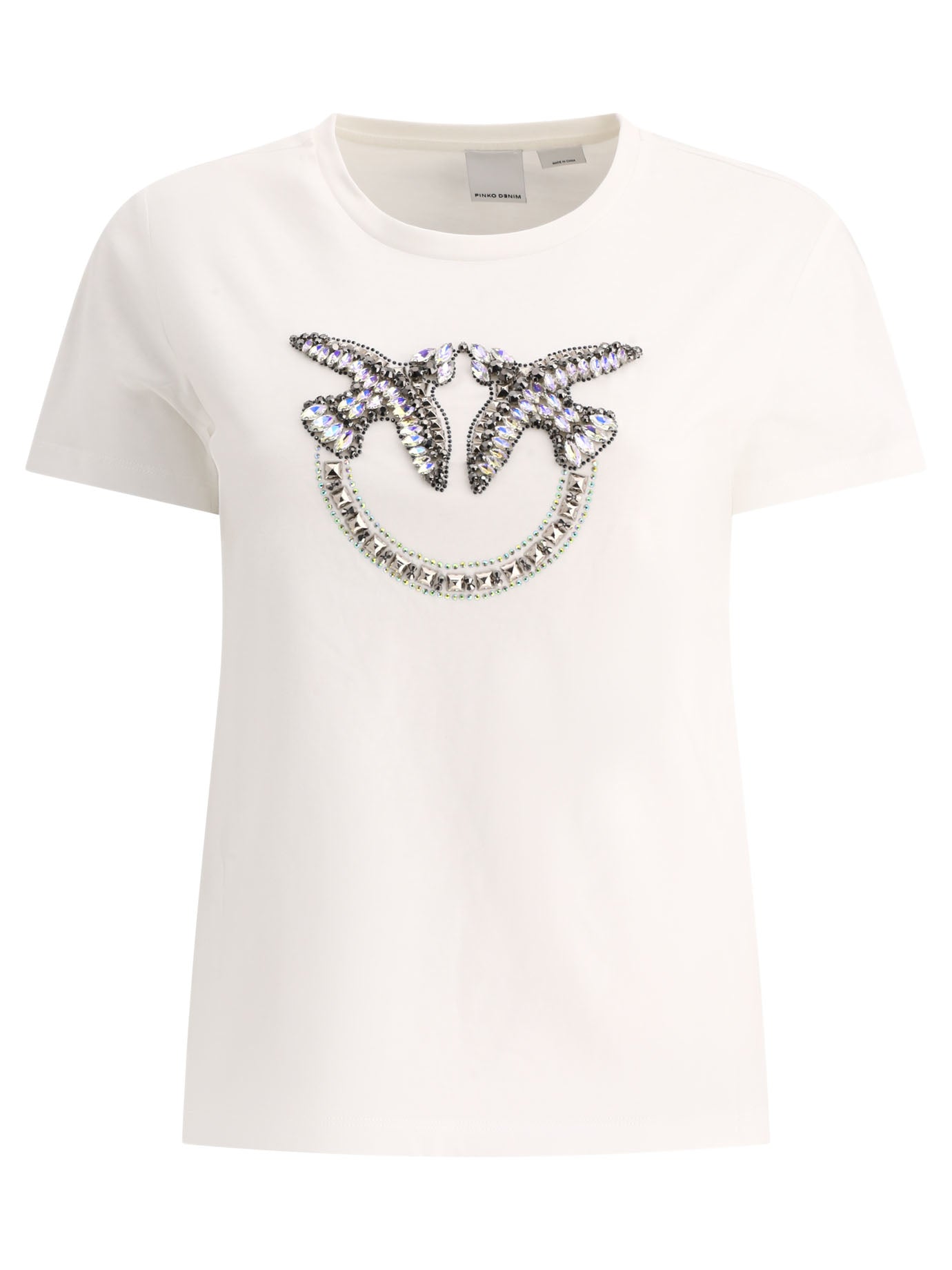 Pinko-Quentin T-Shirts Bianco-Donna