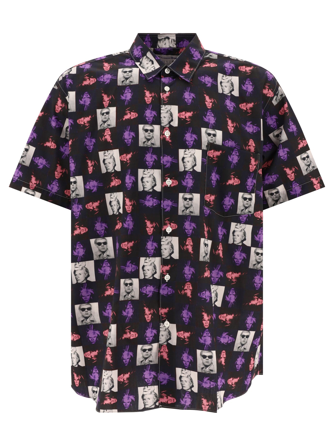 Comme Des GarçOns Shirt-Andy Warhol Shirts Nero-Uomo