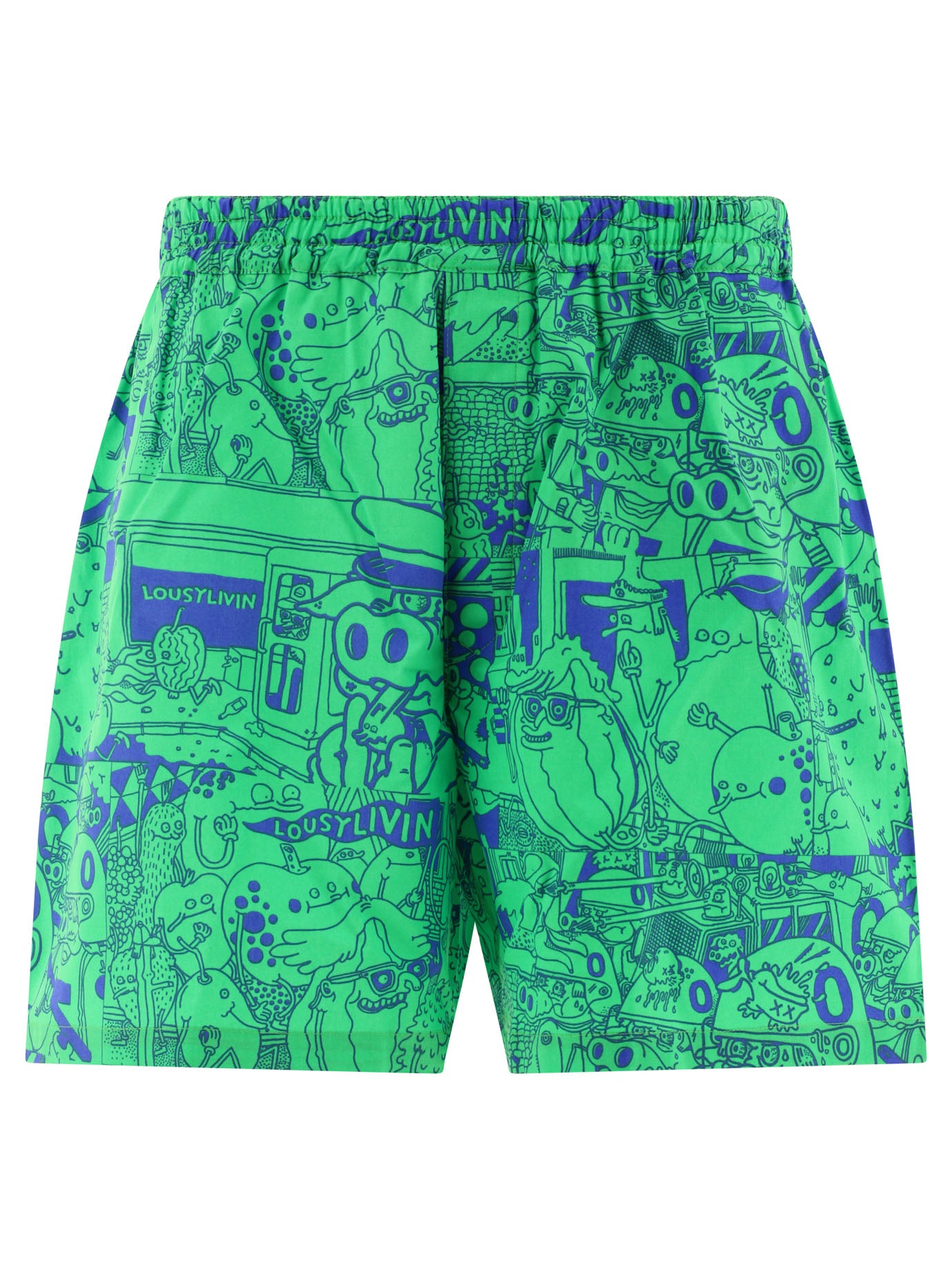 Junya Watanabe Man-Junya Watanabe X Lousy Livin Short Verde-Uomo