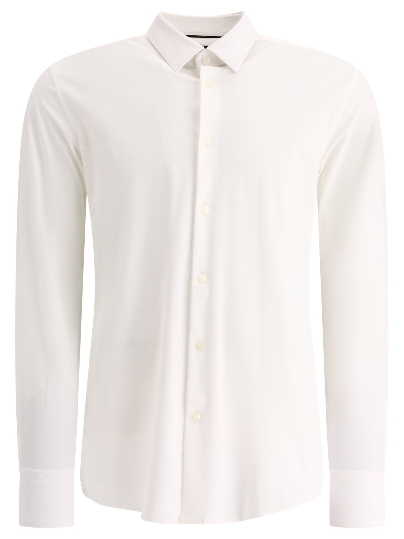 Hugo Boss-Hank Shirts Bianco-Uomo