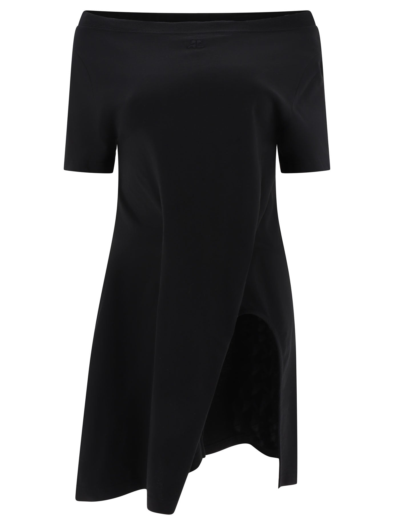 CourrèGes-Asymmetric Dress Abiti Nero-Donna