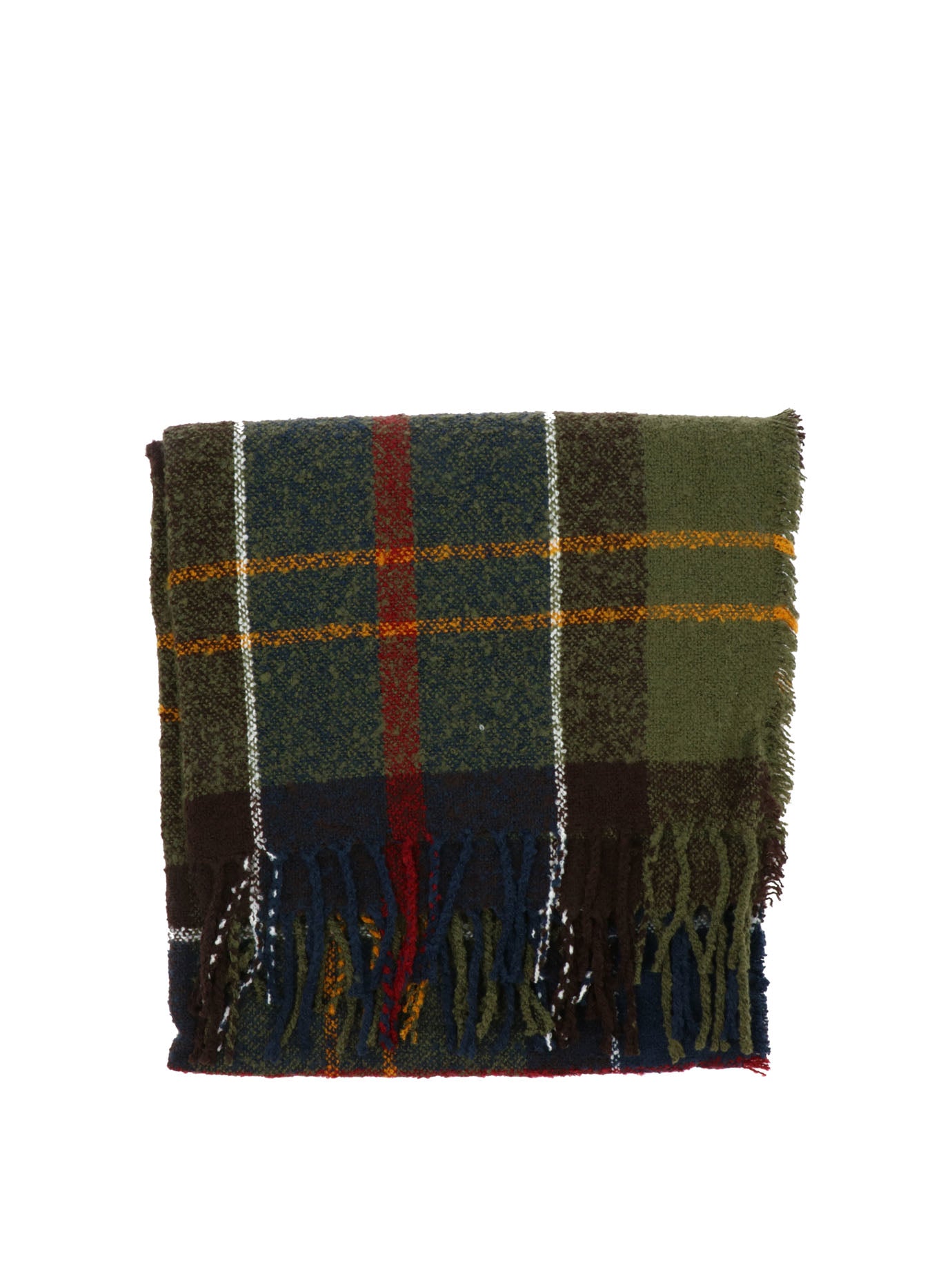 Barbour-Tartan Boucle Scarves Verde-Donna