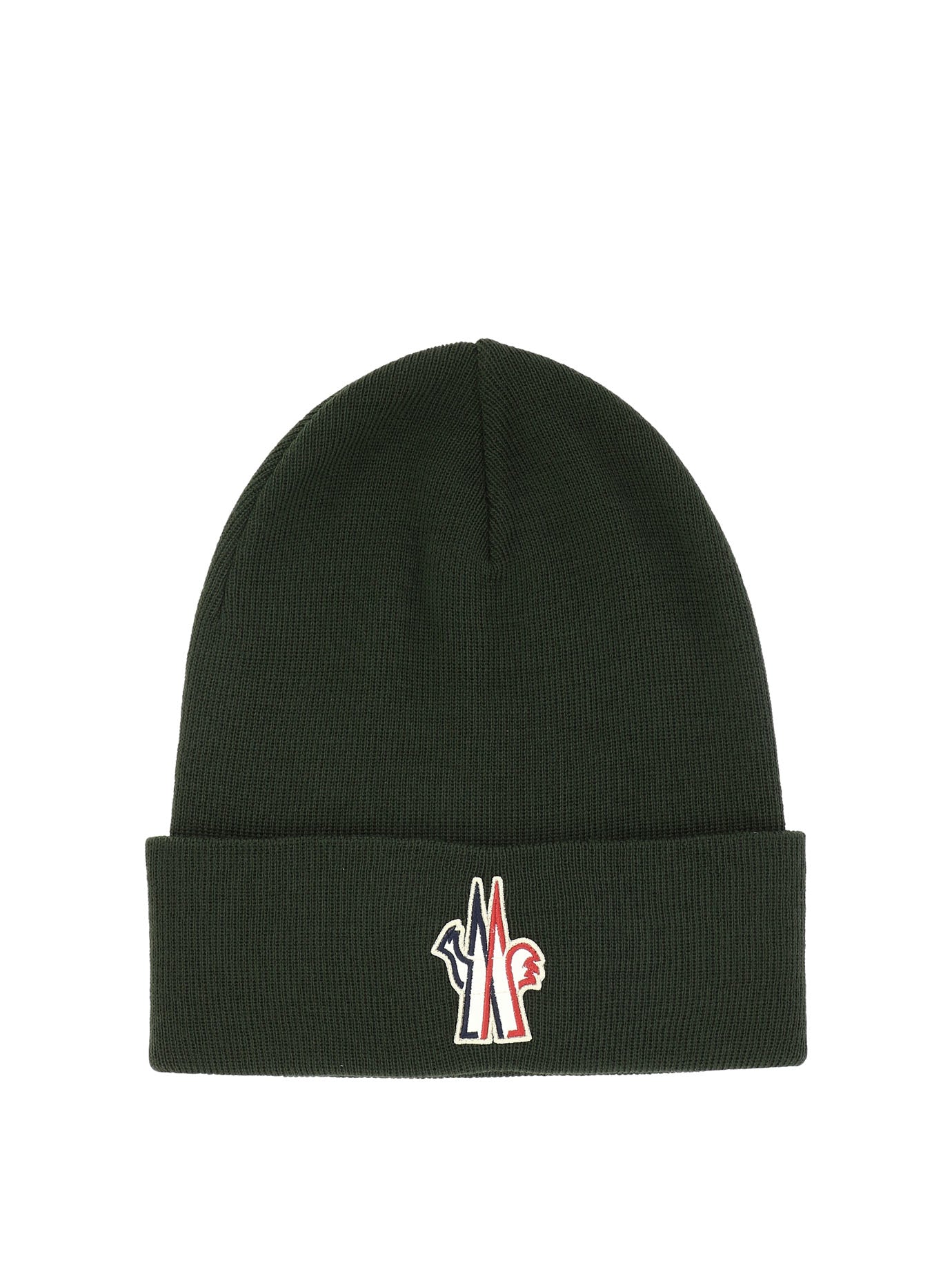 Moncler Grenoble-Tricot Beanie Cappelli Verde-Uomo