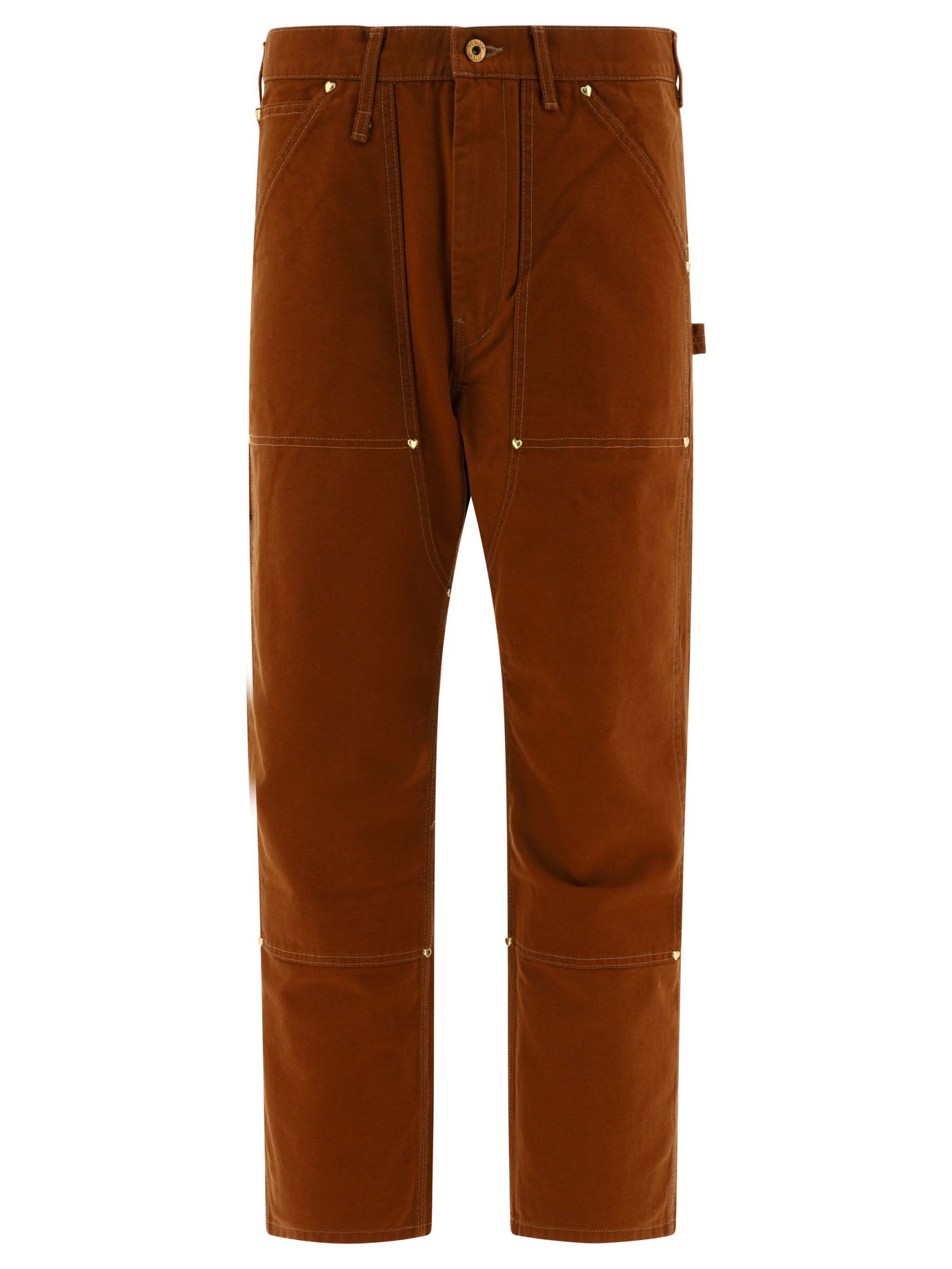 Human Made-Duck Painter Trousers Marrone-Uomo