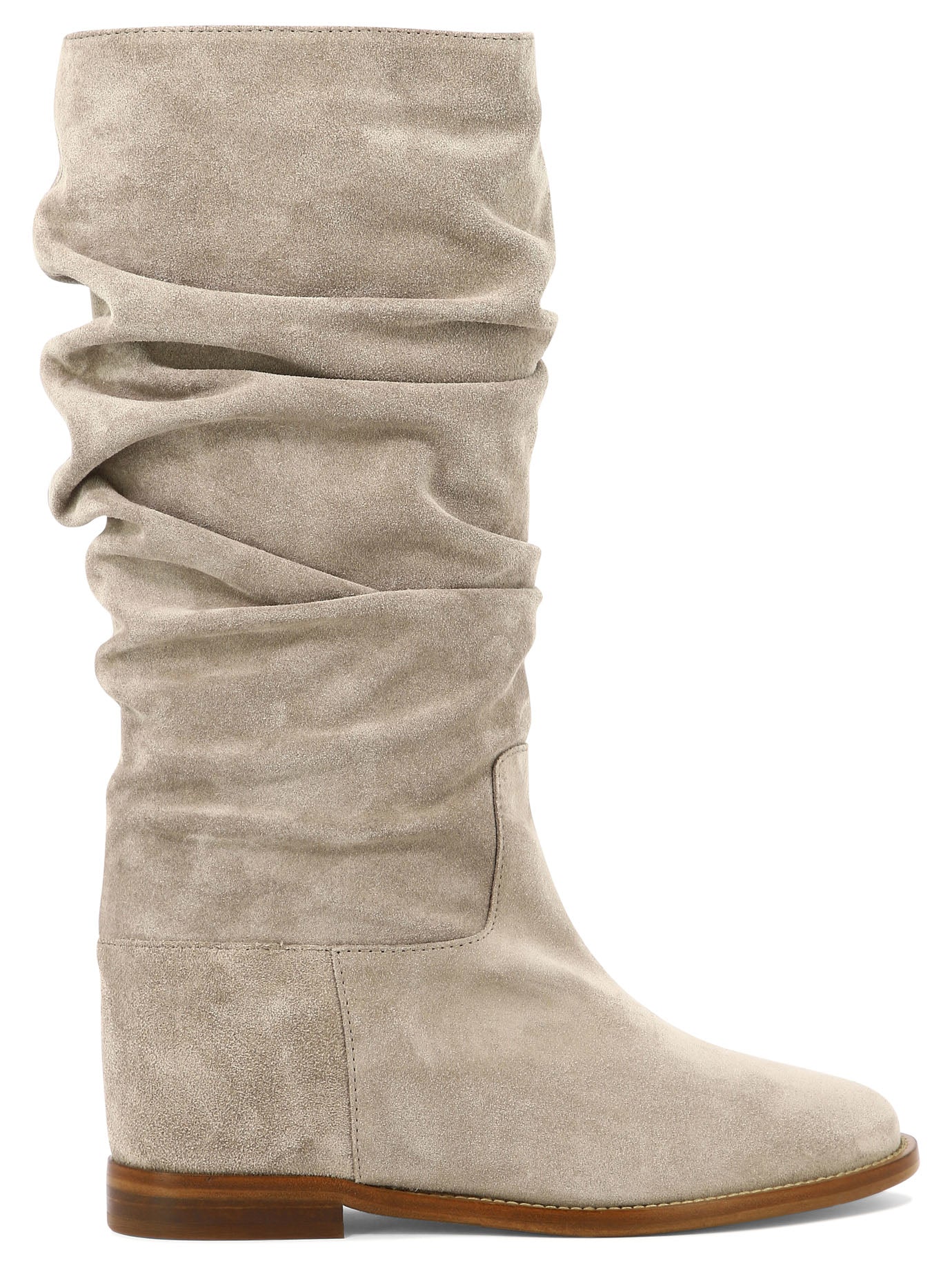 Via Roma 15-Suede Boots Stivali & Stivaletti Grey-Donna