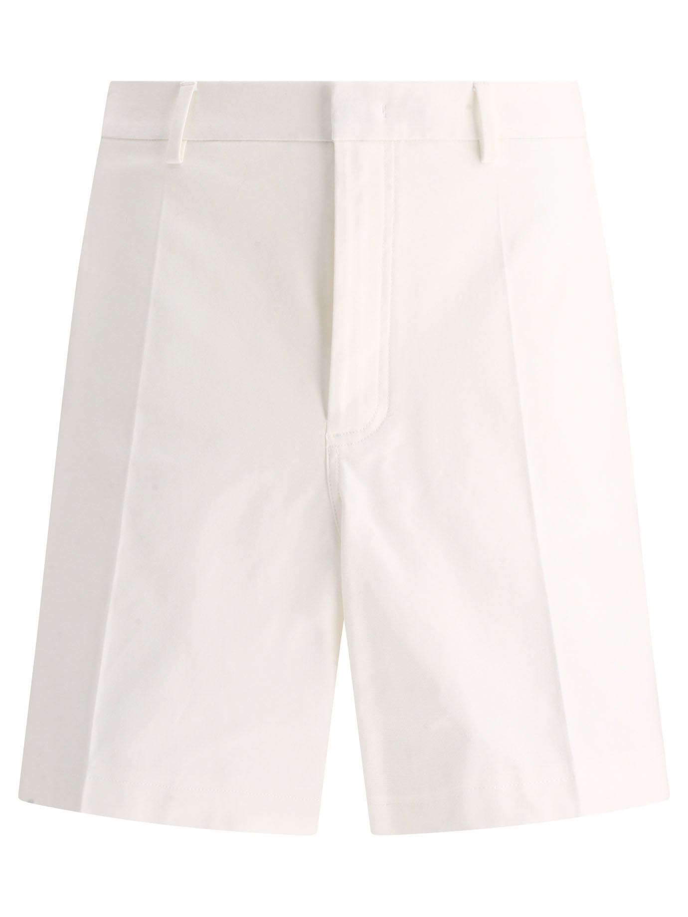 Valentino-S With Rubberised V Detail Short Bianco-Uomo