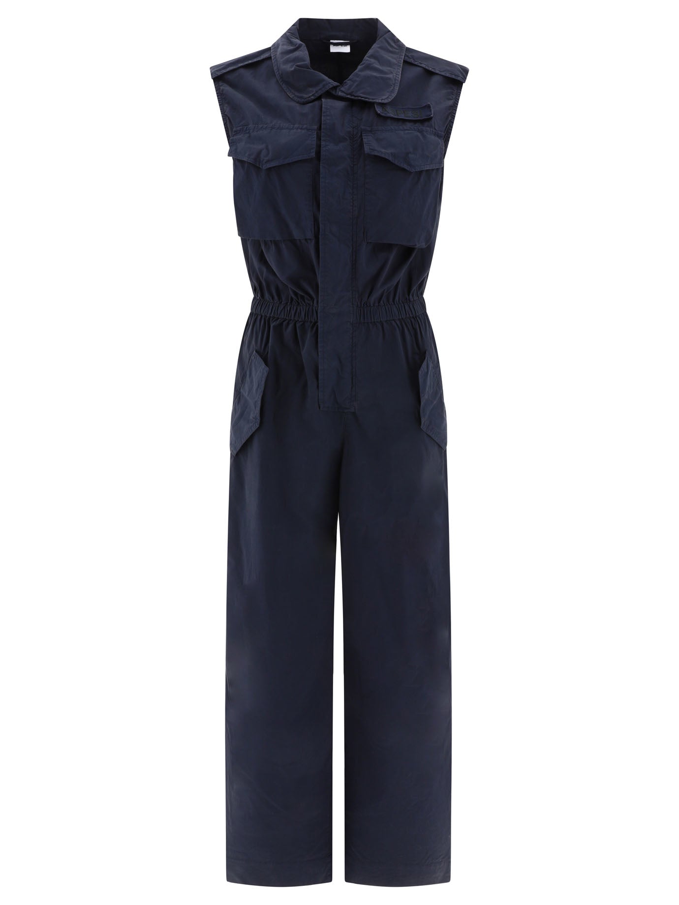 Aspesi-Cargo Jumpsuit Abiti Blu-Donna