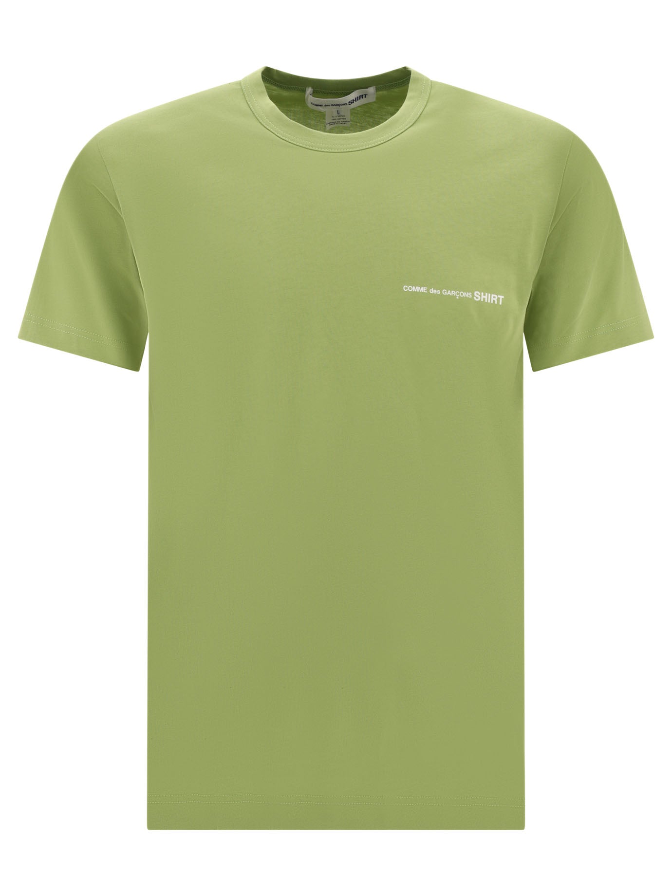 Comme Des GarçOns Shirt-T-Shirt With Logo T-Shirts Verde-Uomo