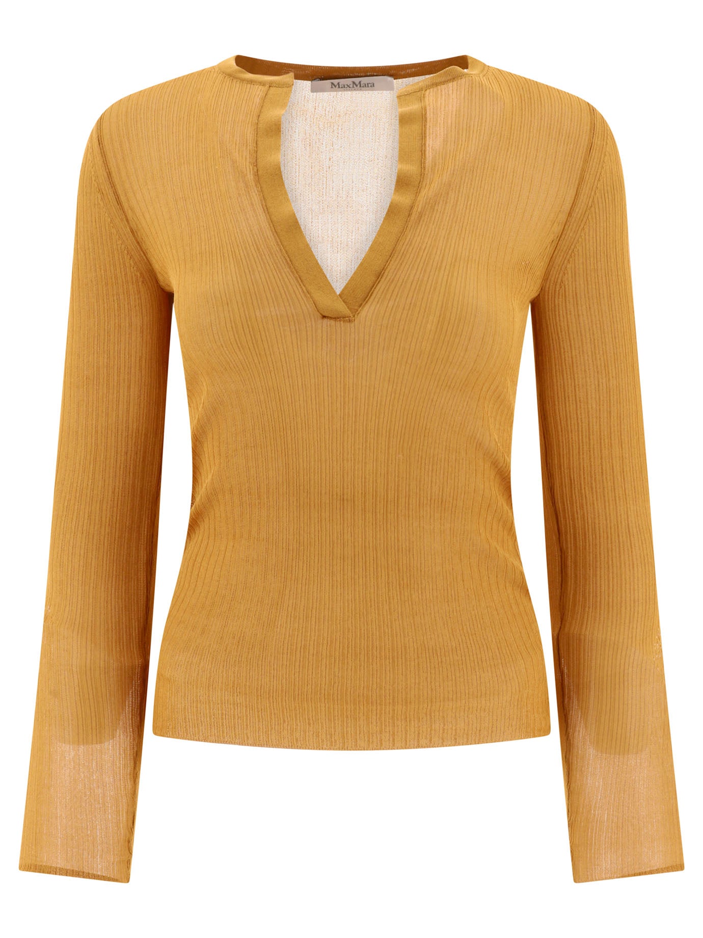 Max Mara-Saggina Top Marrone-Donna