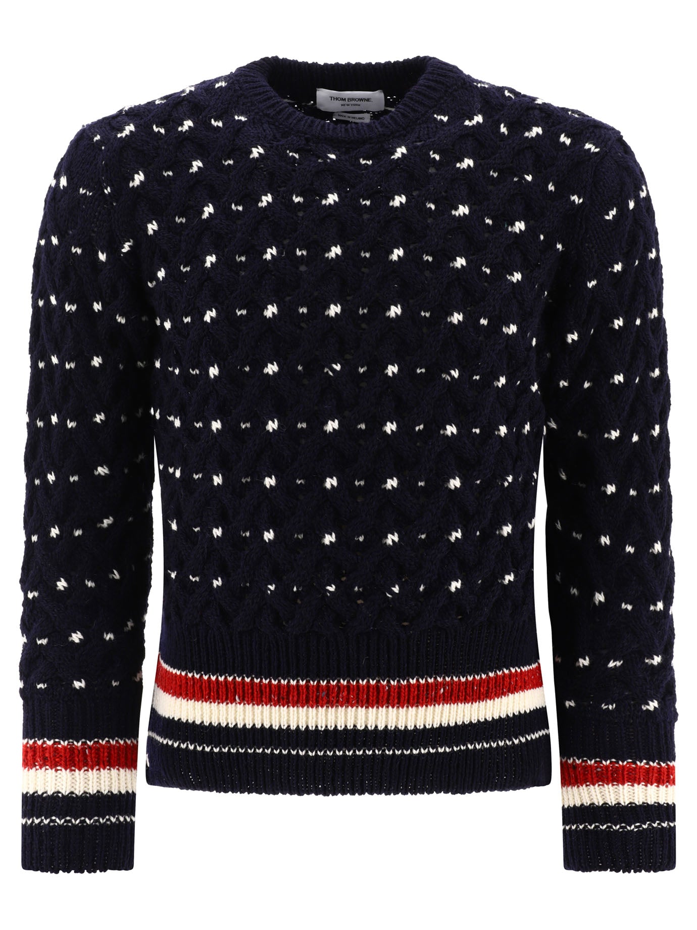 Thom Browne-Rwb Knitwear Blu-Uomo