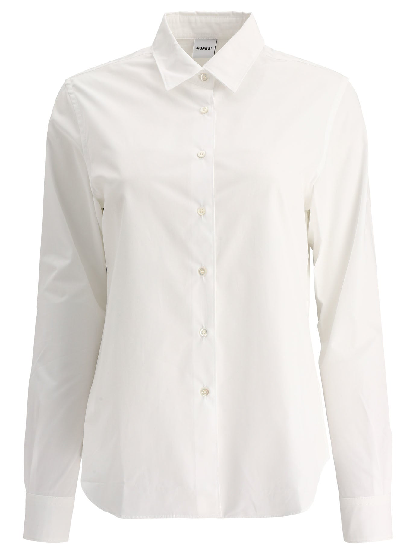 Aspesi-Poplin Shirt Shirts Bianco-Donna