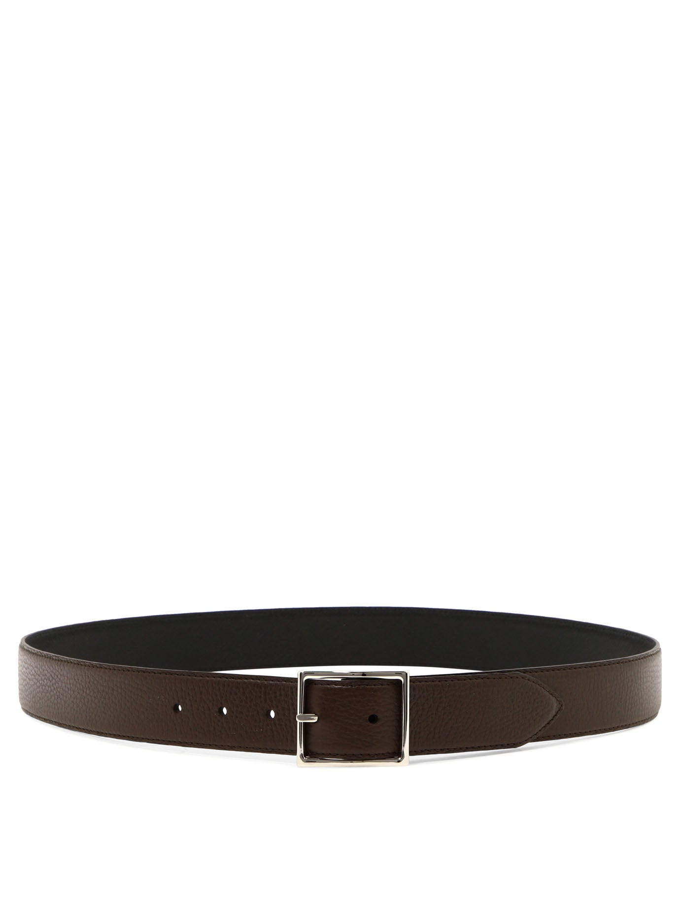 Orciani-Reversible Belt Cinture Marrone-Uomo