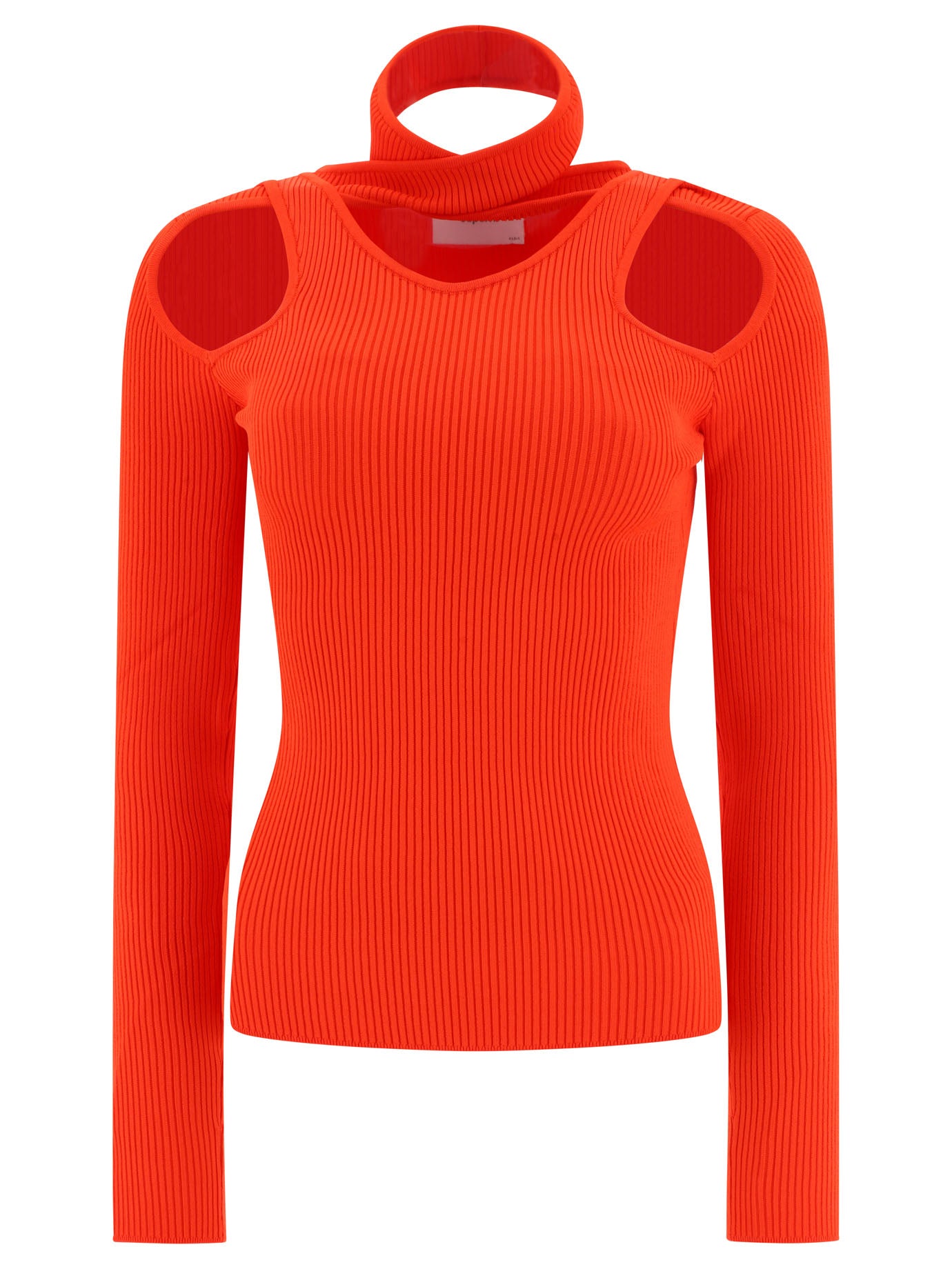 Coperni-Top With Cut-Out Knitwear Rosso-Donna