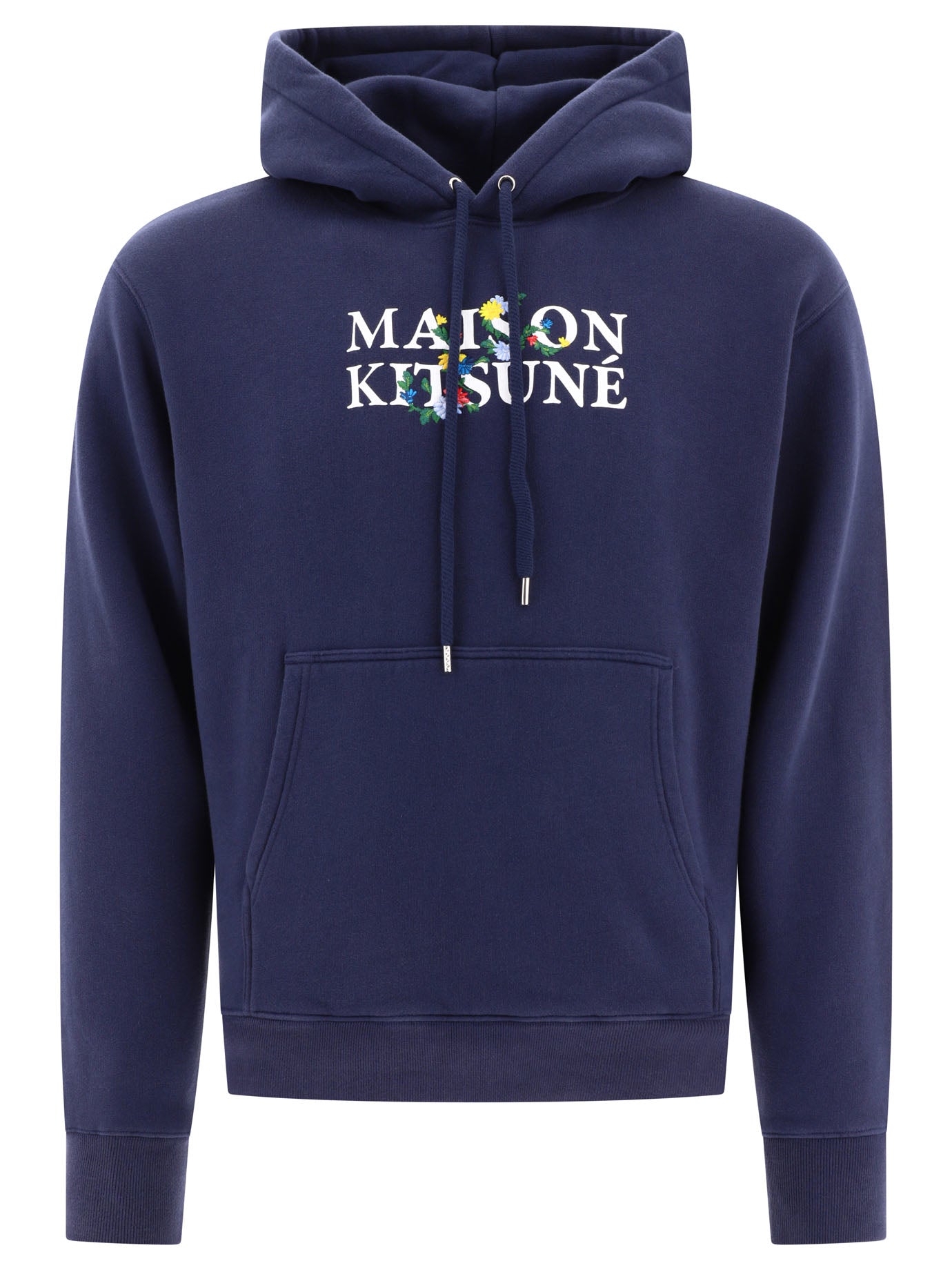 Maison Kitsuné-Maison Kitsuné Flowers Sweatshirts Blu-Uomo