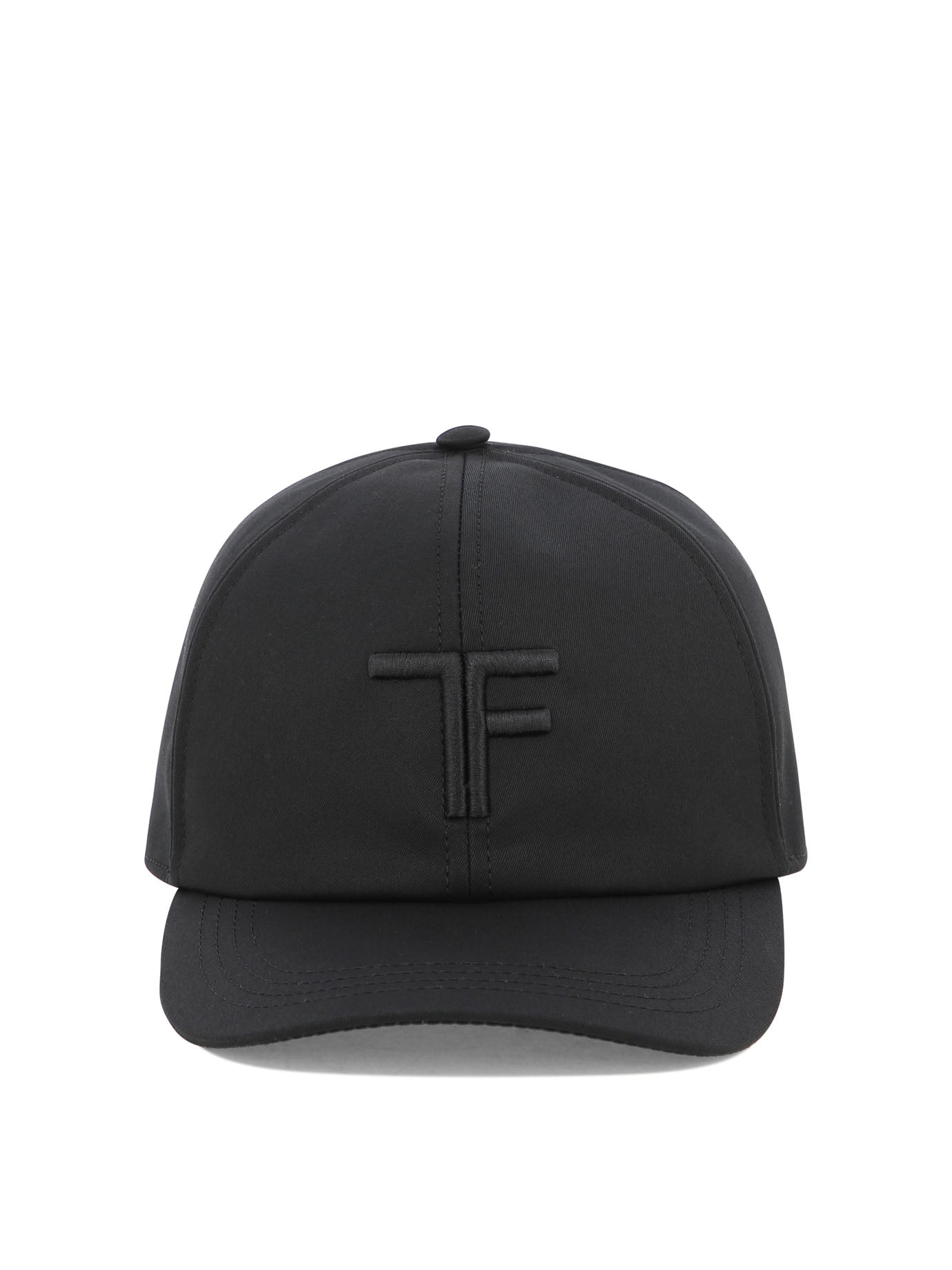 Tom Ford-Baseball Cap With Logo Cappelli Nero-Uomo