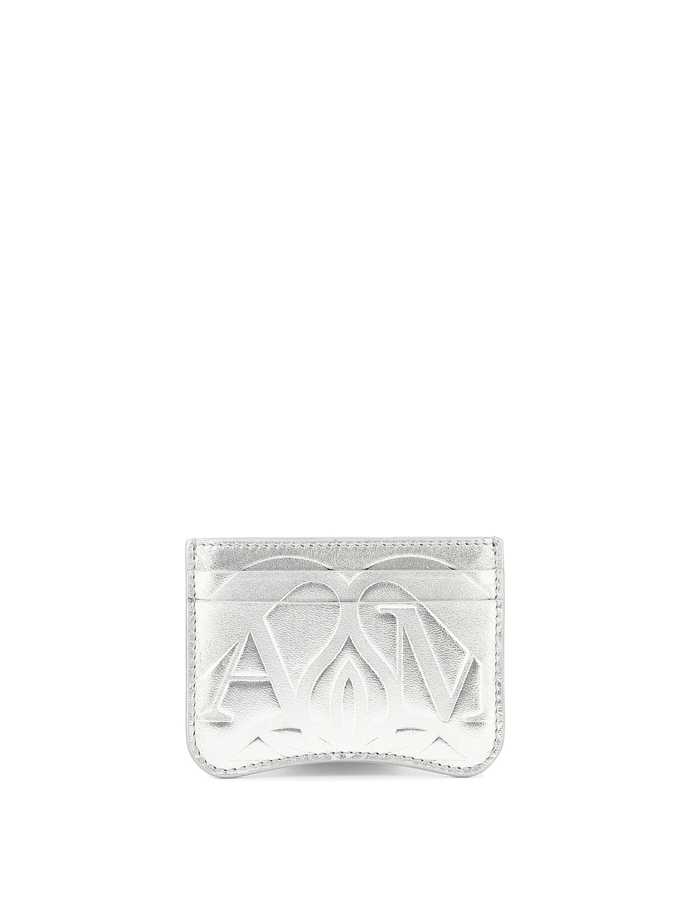 Alexander Mcqueen-The Seal Wallets & Card Holders Silver-Donna