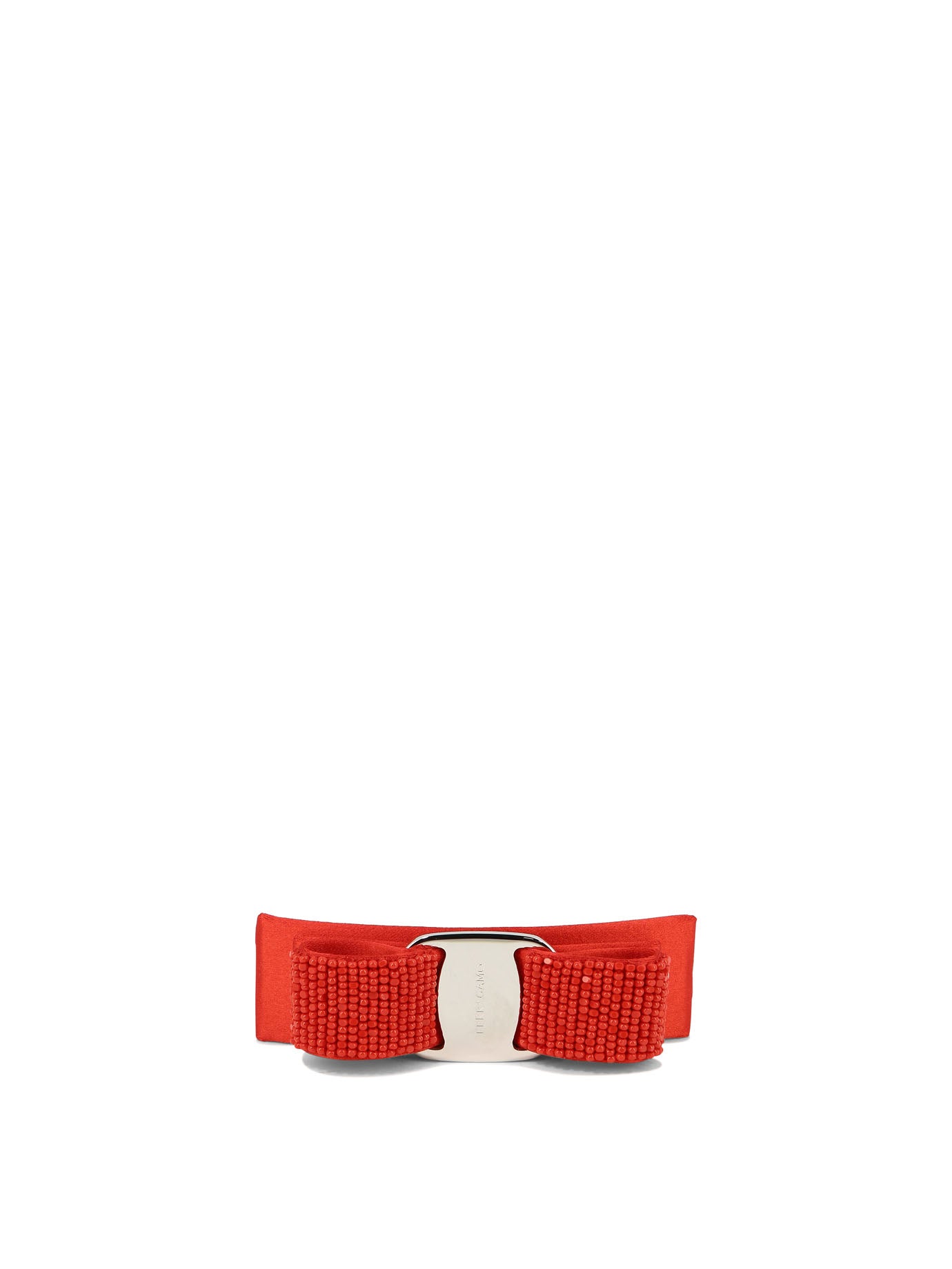 Ferragamo-Vara Bow Hairclip Accessori Per Capelli Rosso-Donna