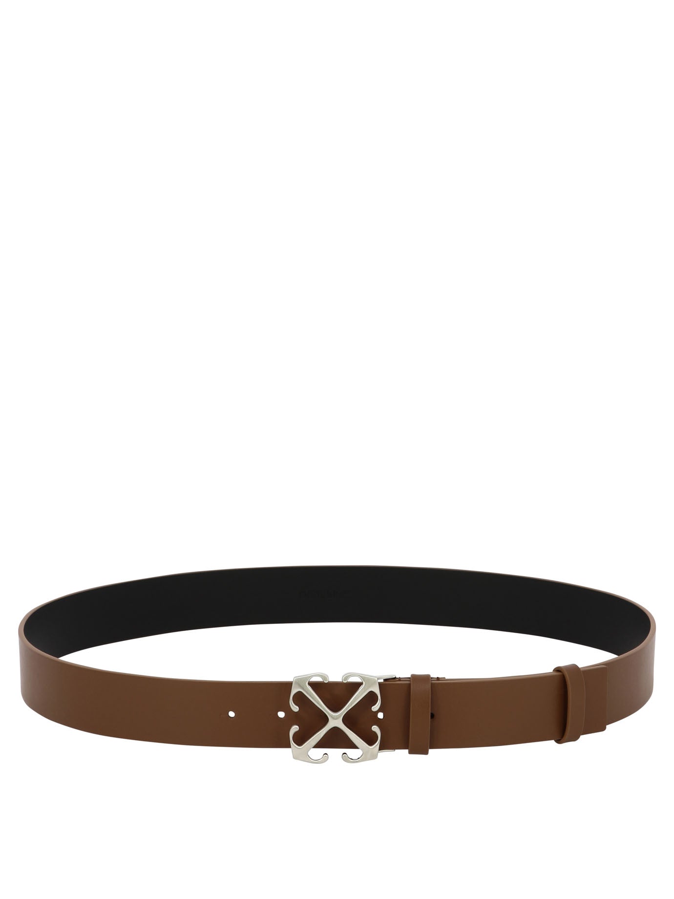 Off-White-Arrow Belt 35 Cinture Marrone-Uomo