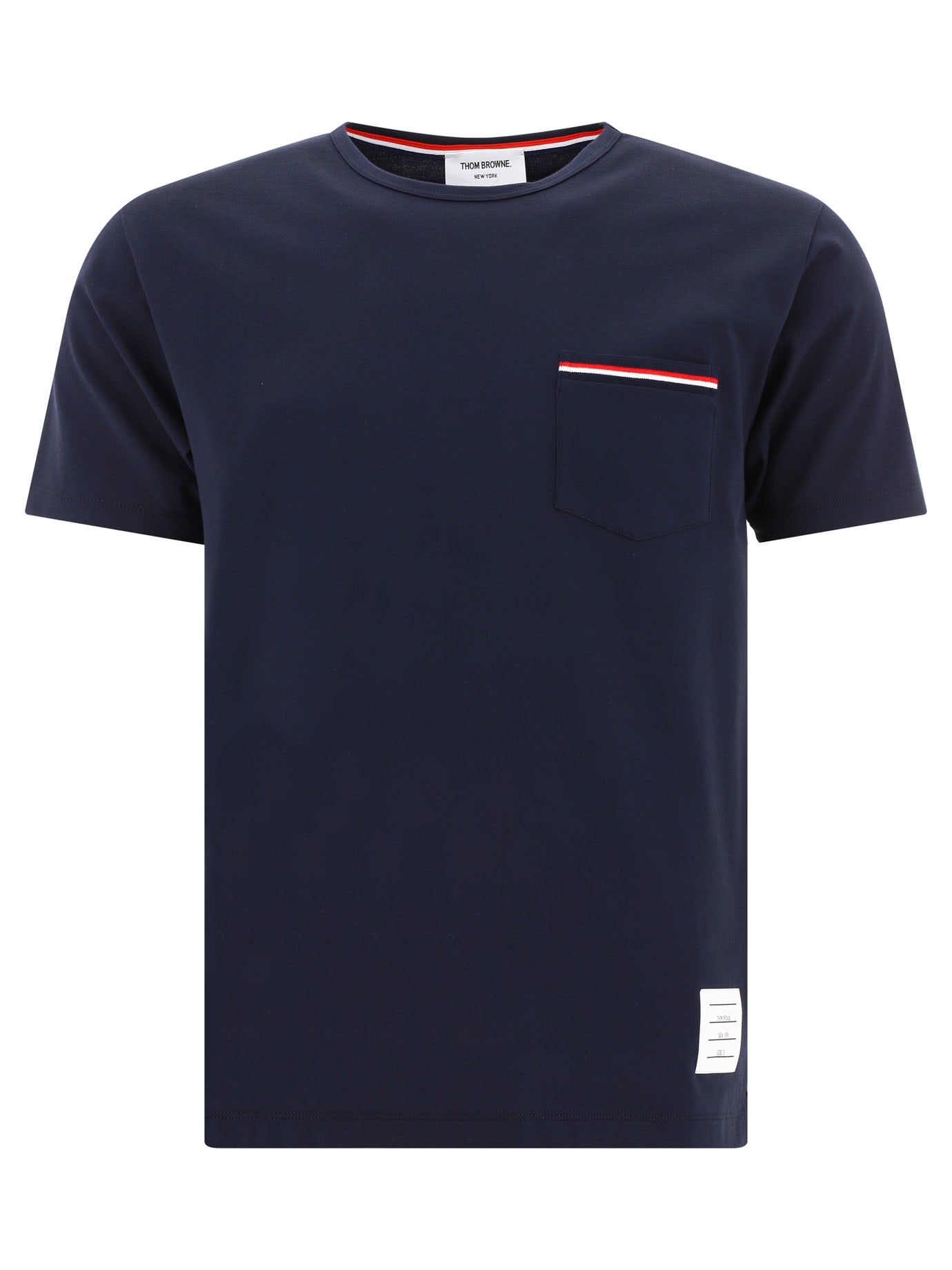 Thom Browne-Rwb Pocket T-Shirts Blu-Uomo