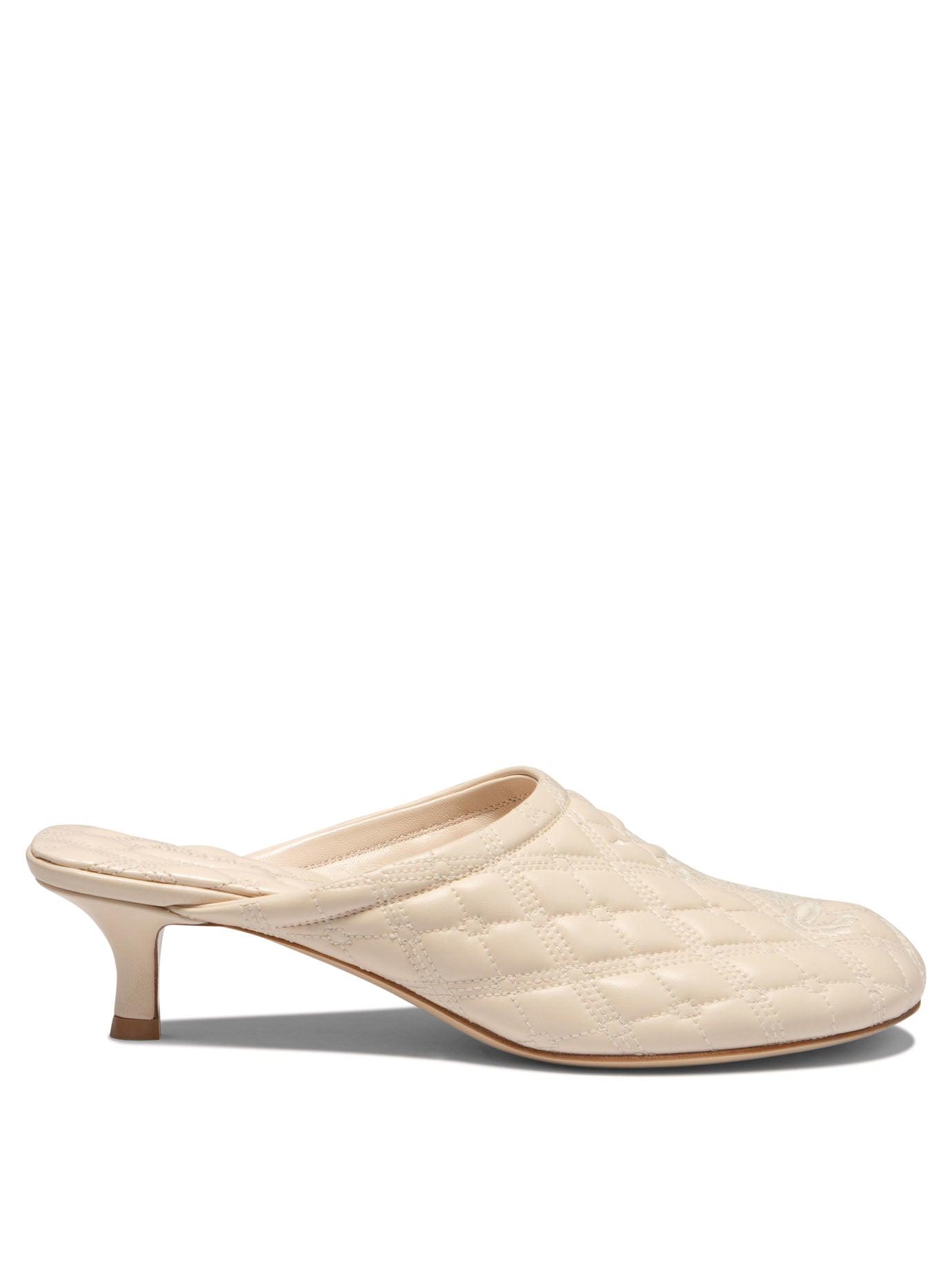 Burberry-Baby Heeled Shoes Beige-Donna