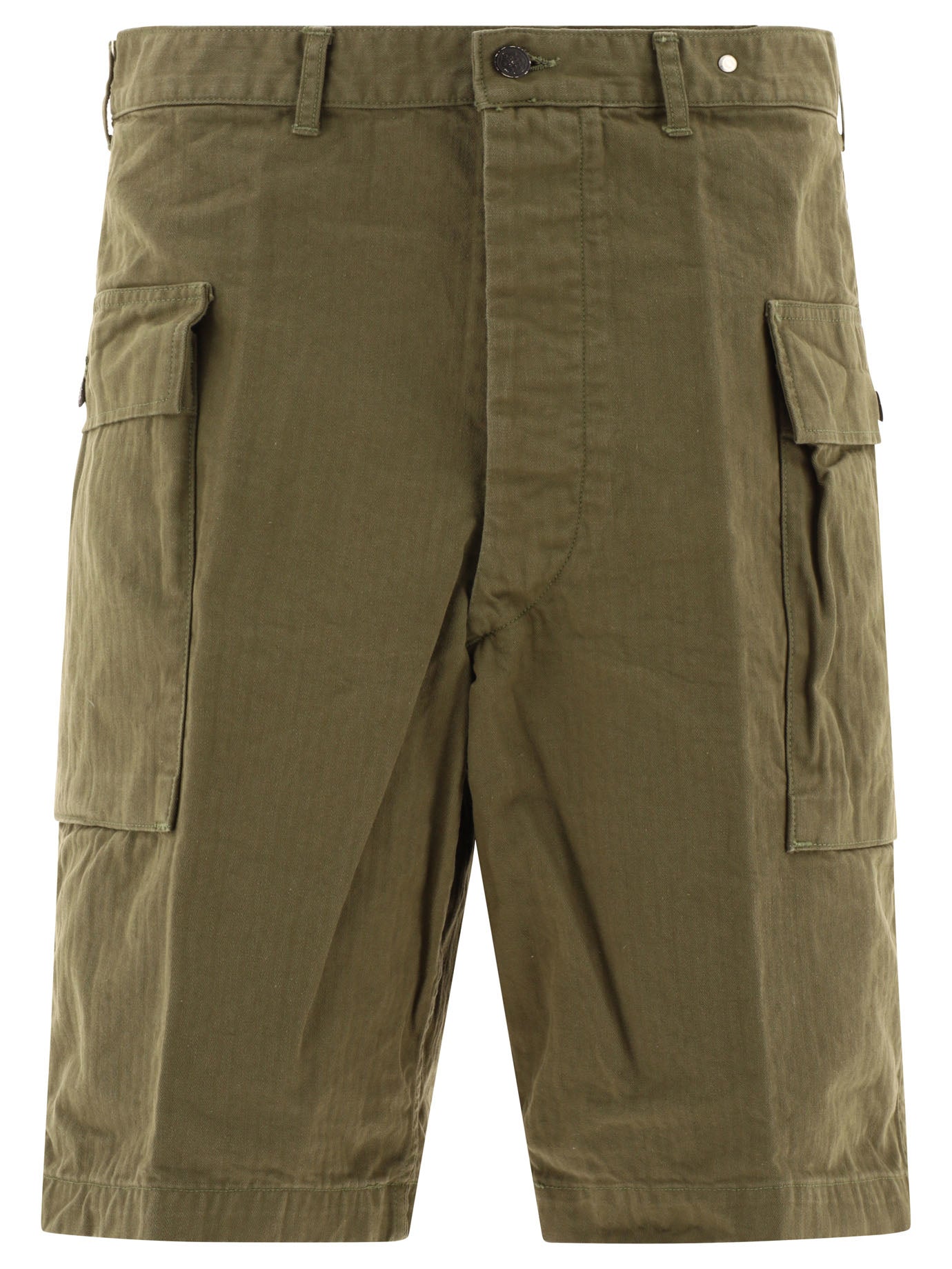 Orslow-Us 2 Pockets Cargo Short Verde-Uomo