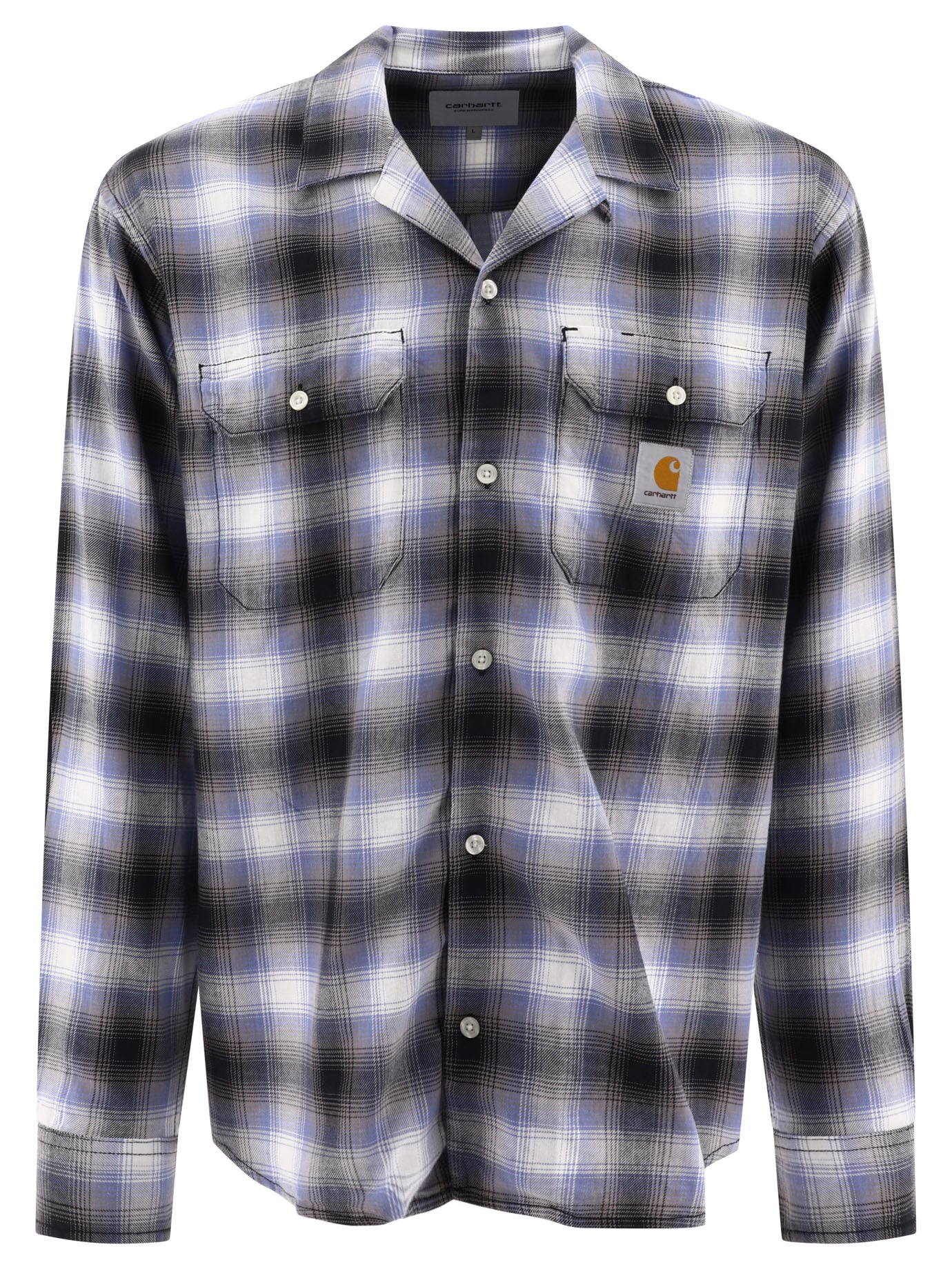 Carhartt Wip-Blanchard Shirts Celeste-Uomo