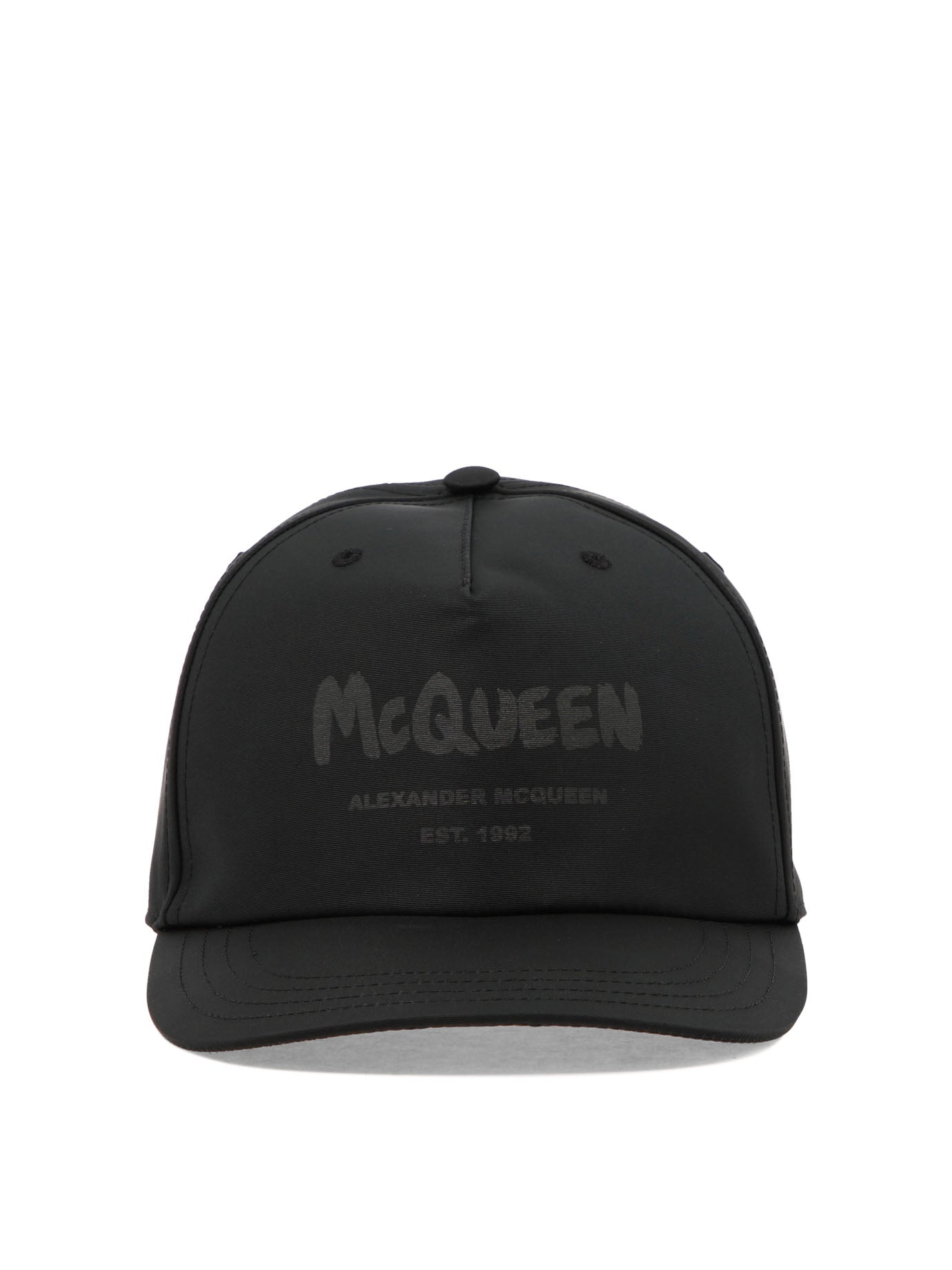 Alexander Mcqueen-Mcqueen Graffiti Cappelli Nero-Uomo