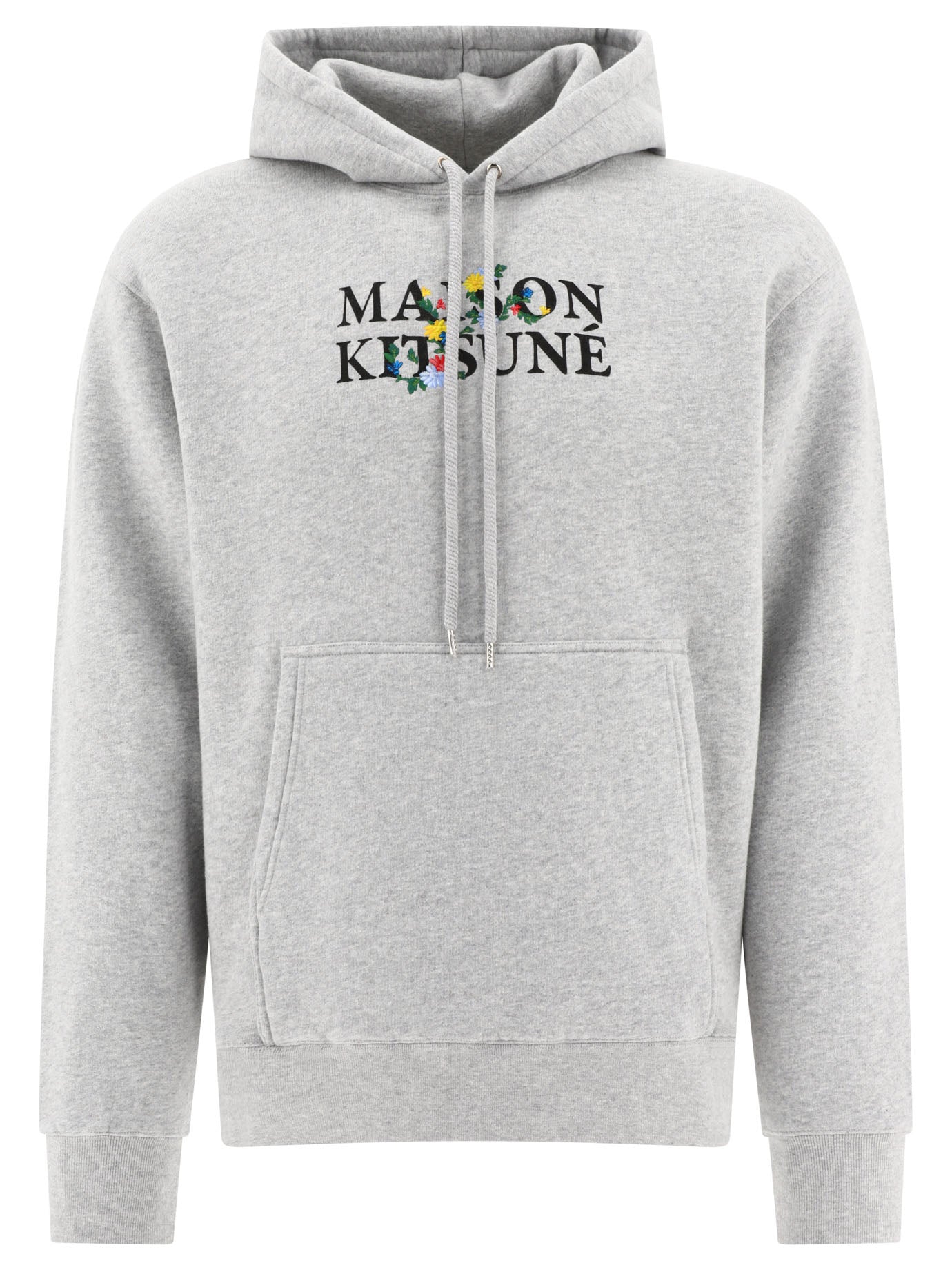 Maison Kitsuné-Maison Kitsuné Flowers Sweatshirts Grey-Uomo