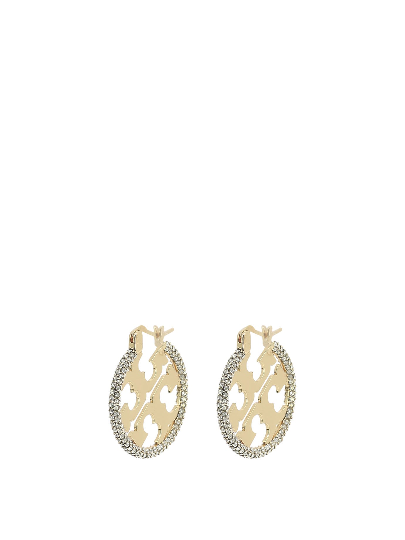 Tory Burch-Logo Earrings Jewels Oro-Donna