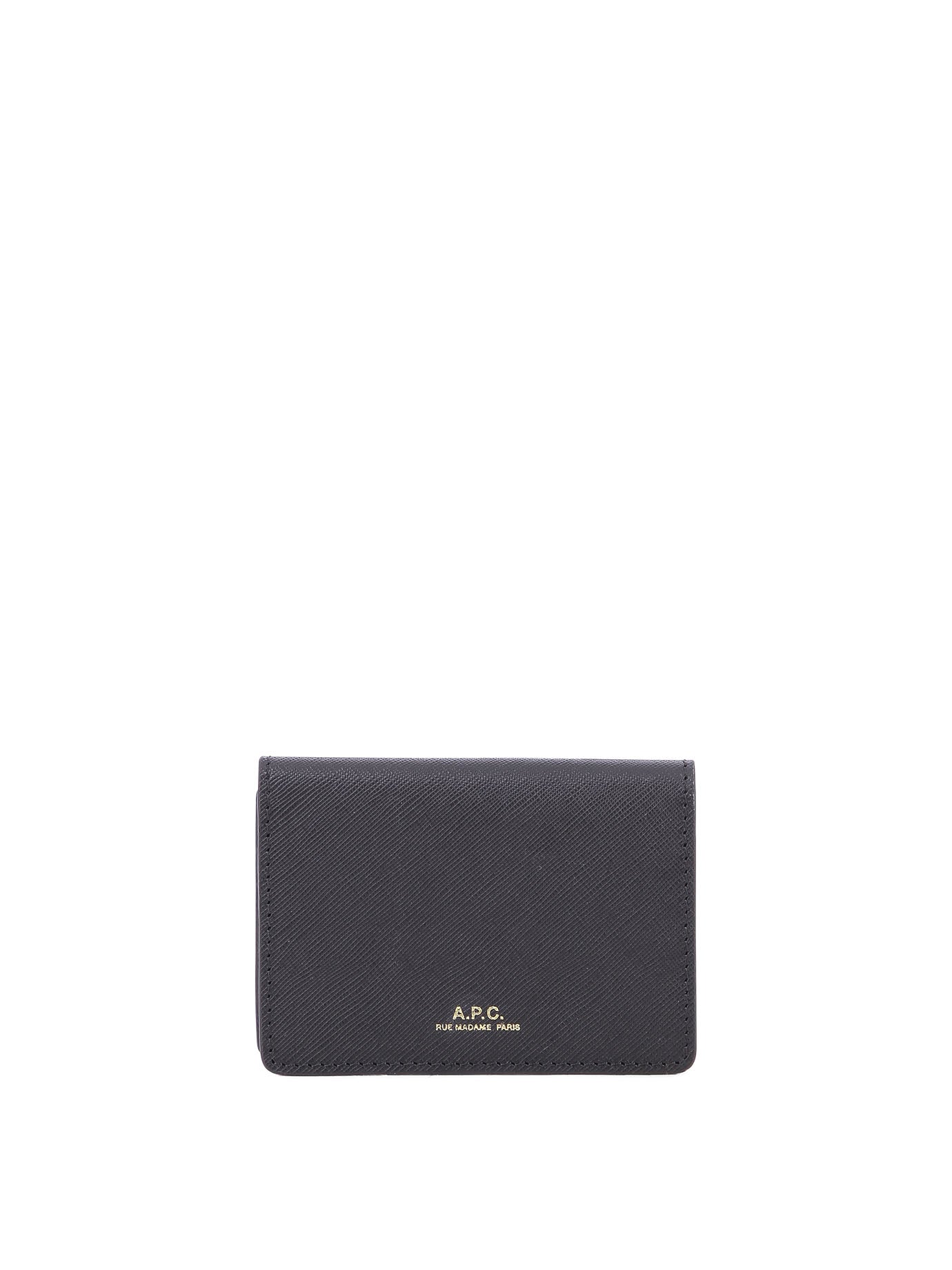 A. P.C.-Stefan Wallets & Card Holders Nero-Donna