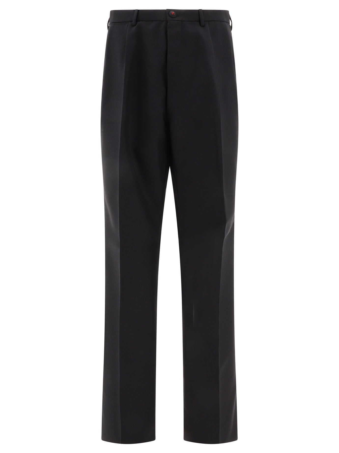 Maison Margiela-British Mohair Trousers Nero-Uomo