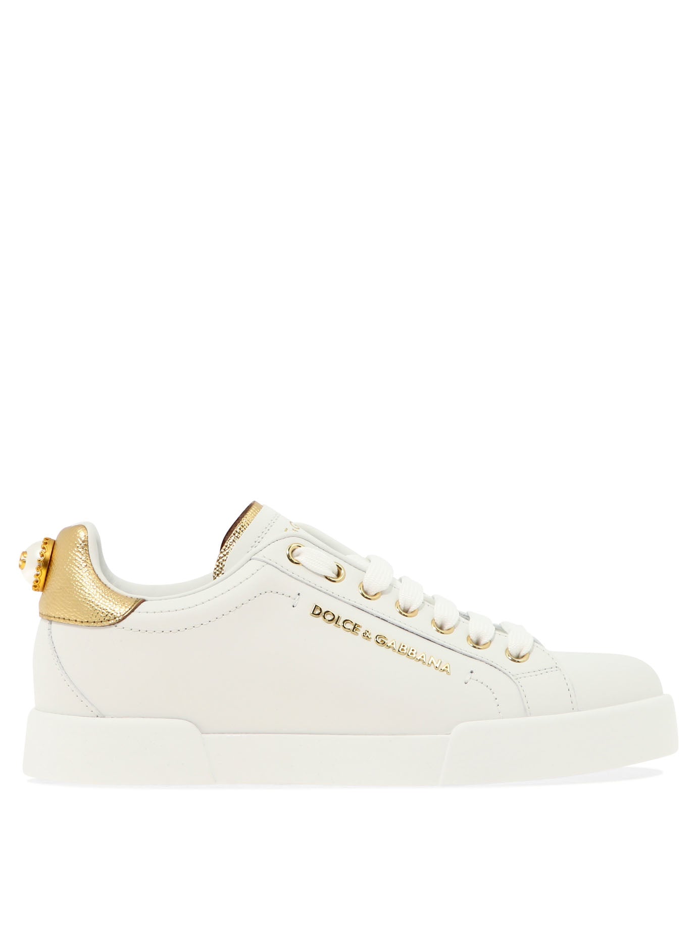 Dolce & Gabbana-Portofino Sneakers & Slip-On Bianco-Donna