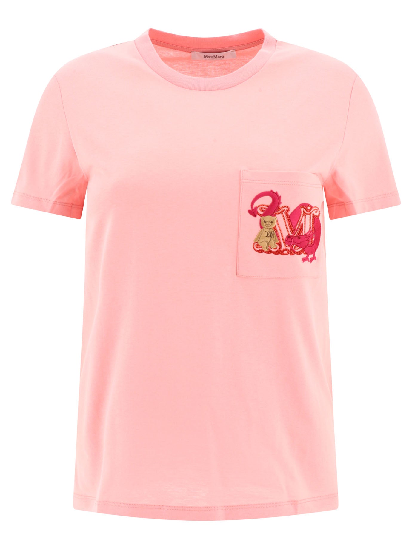 Max Mara-Elmo T-Shirts Rosa-Donna