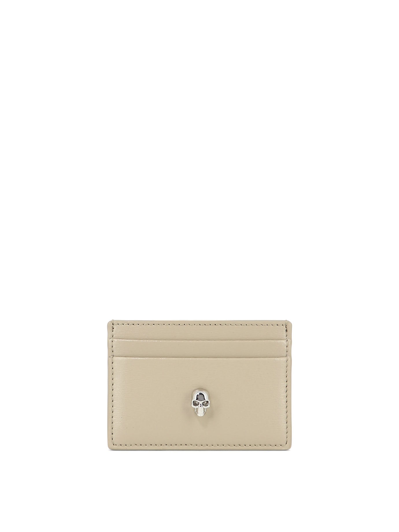 Alexander Mcqueen-Skull Wallets & Card Holders Beige-Donna