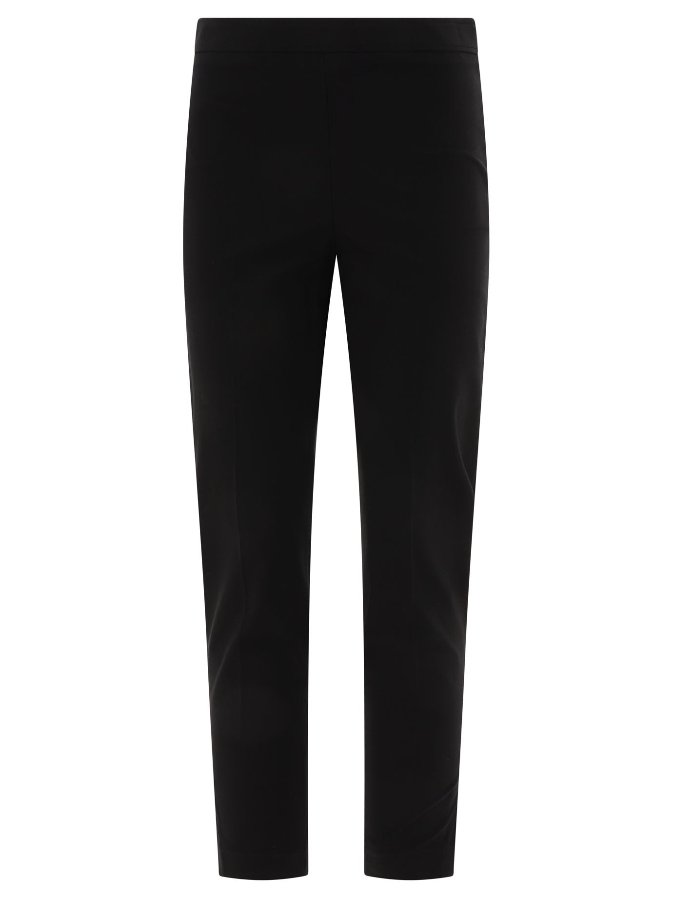 Brunello Cucinelli-Capri With Monili Trousers Nero-Donna