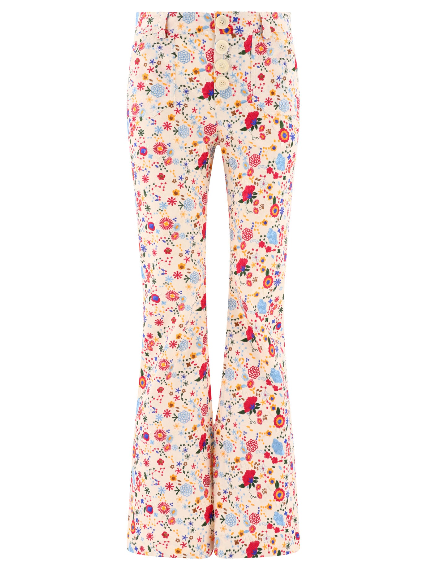 Ines De La Fressange-Charlotte Trousers Bianco-Donna