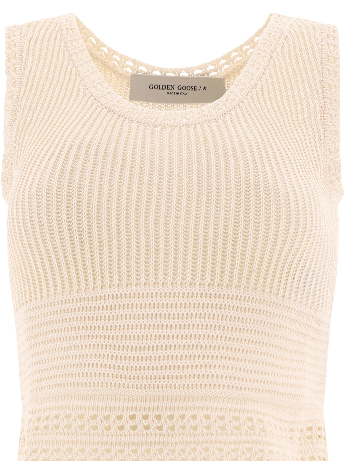 Golden Goose-Lucy Top Beige-Donna