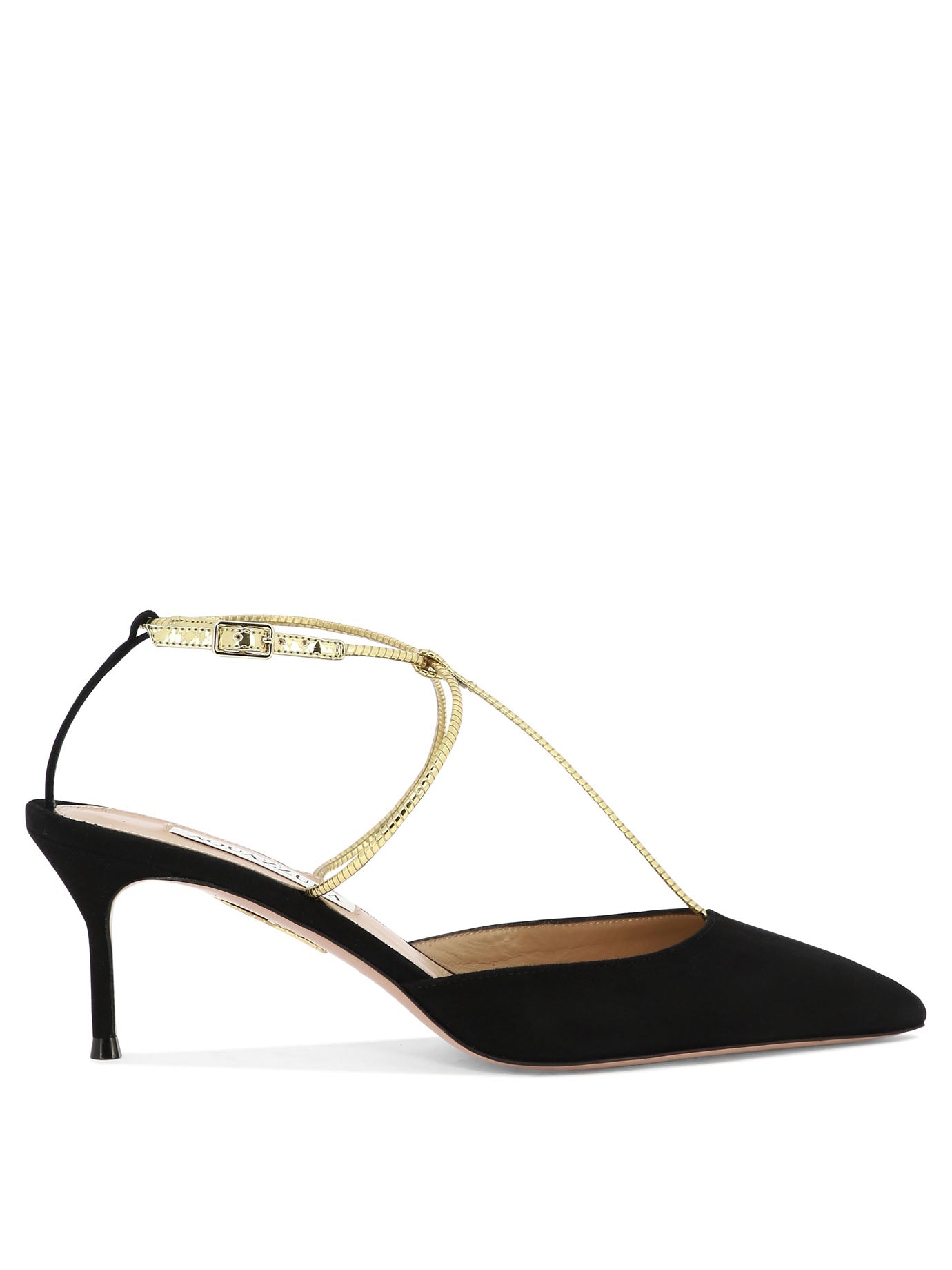 Aquazzura-Roman Romance 65 Heeled Shoes Nero-Donna