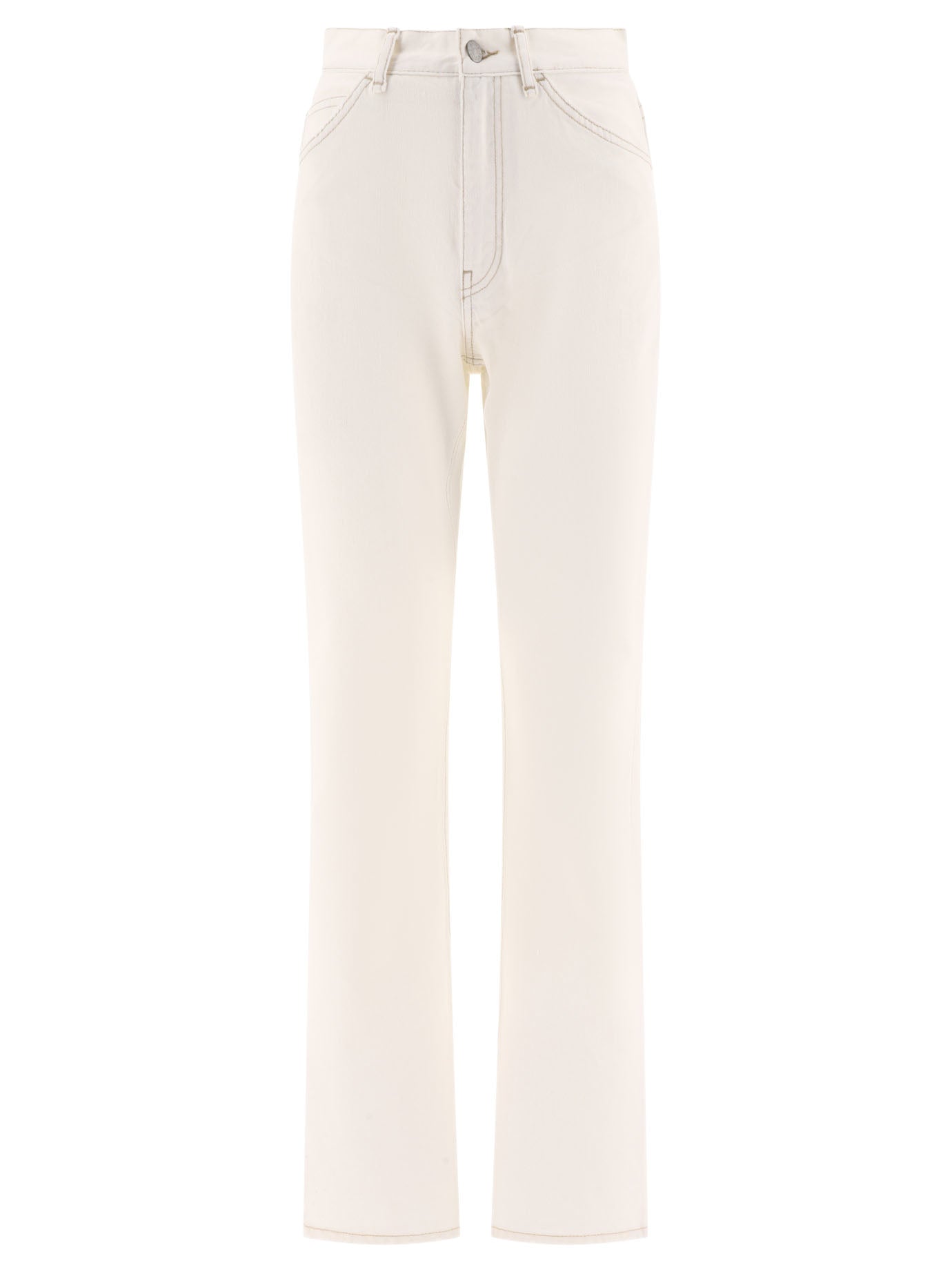 Acne Studios-1977 Jeans Bianco-Donna