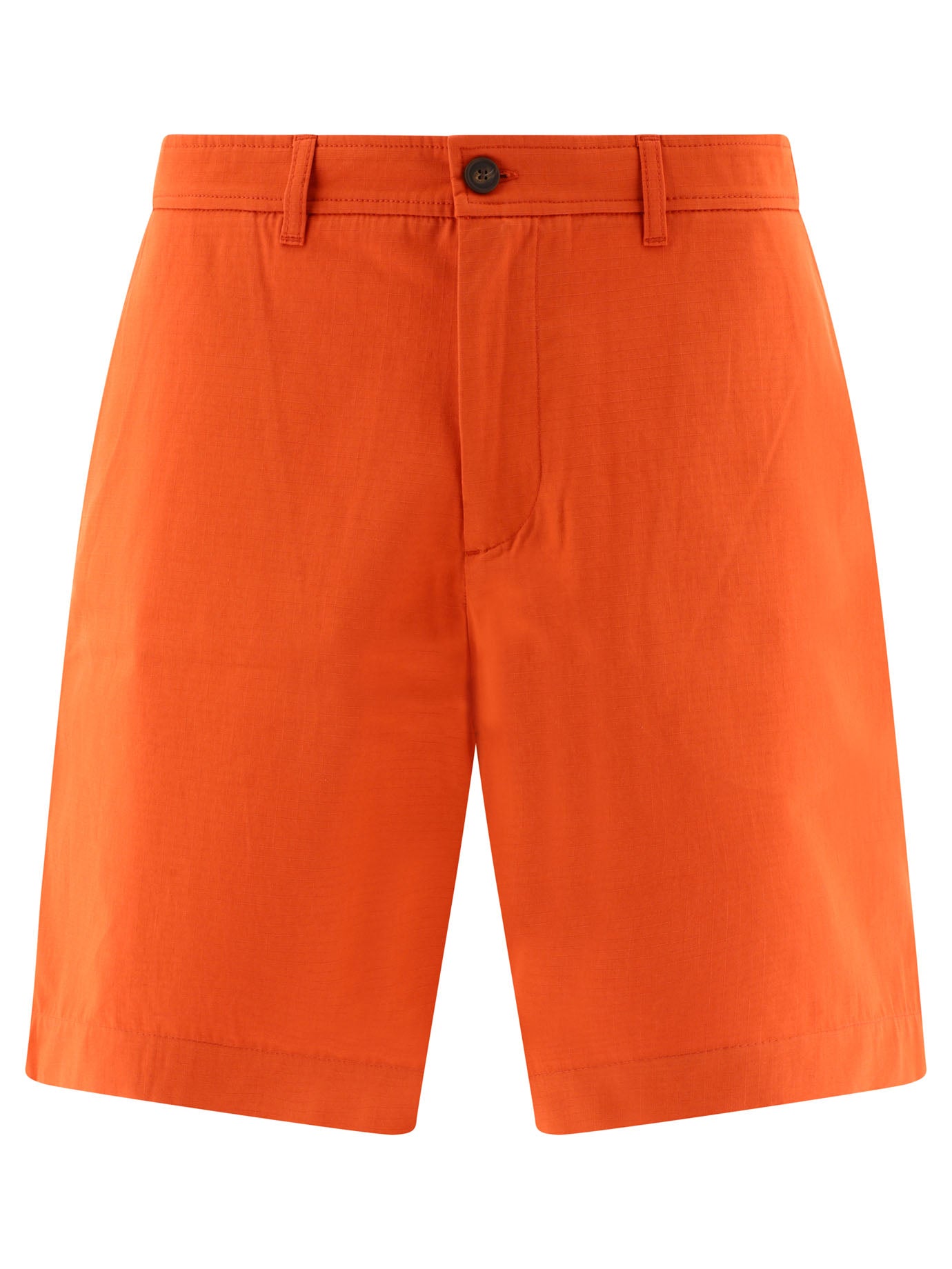 Maison Kitsuné-Ripstop S Short Arancione-Uomo