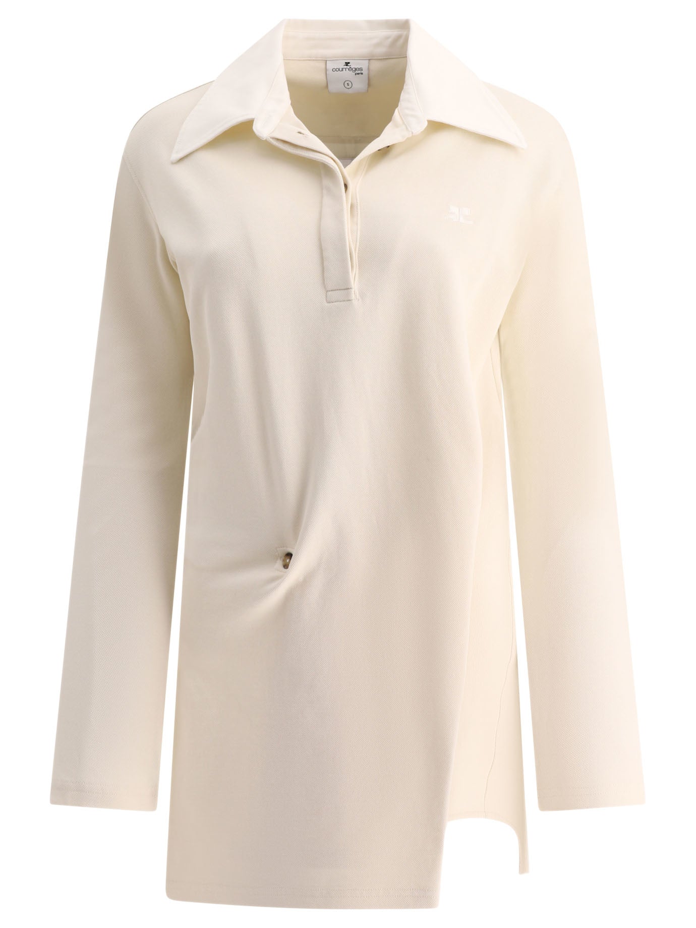 CourrèGes-Twist Polo Abiti Beige-Donna