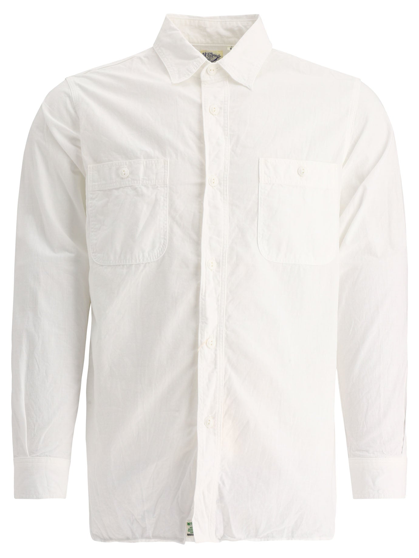 Orslow-Shirt With Chest Pockets Shirts Bianco-Uomo