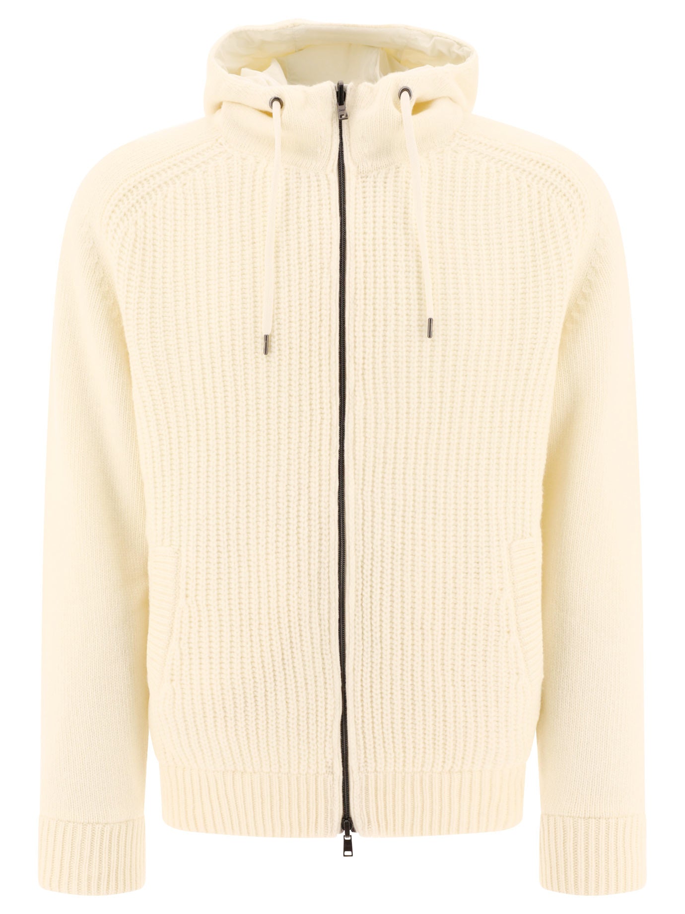 Herno-Reversibile Sweater-Style Jacket Giacche Bianco-Uomo