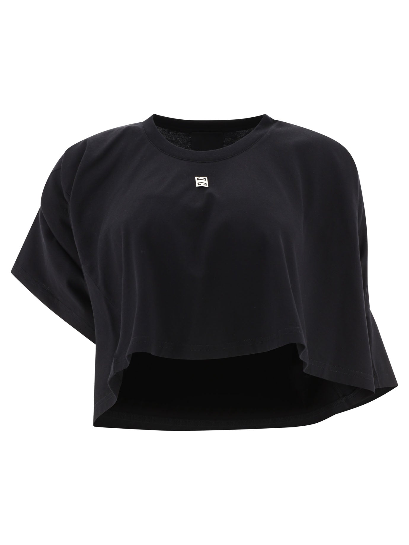 Givenchy-Cropped T-Shirt T-Shirts Nero-Donna