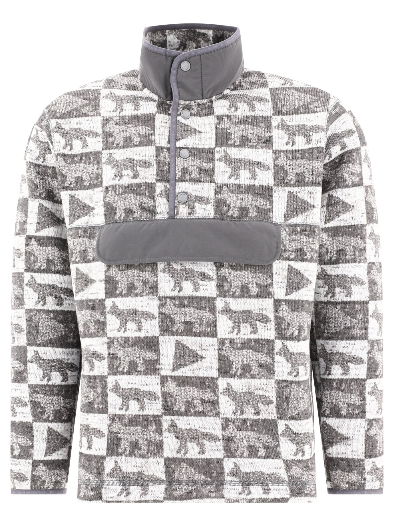 And Wander-And Wander X Maison Kitsuné Sweatshirts Grey-Uomo