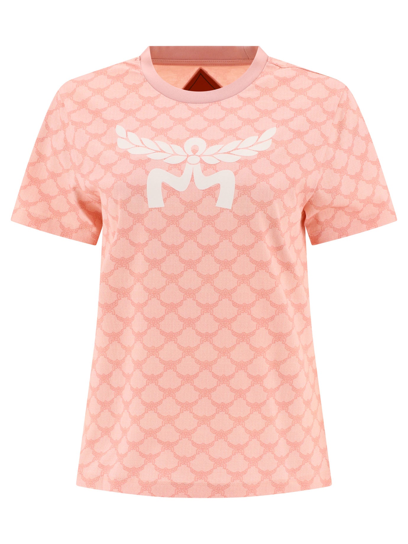 Mcm-Monogram T-Shirt T-Shirts Rosa-Donna